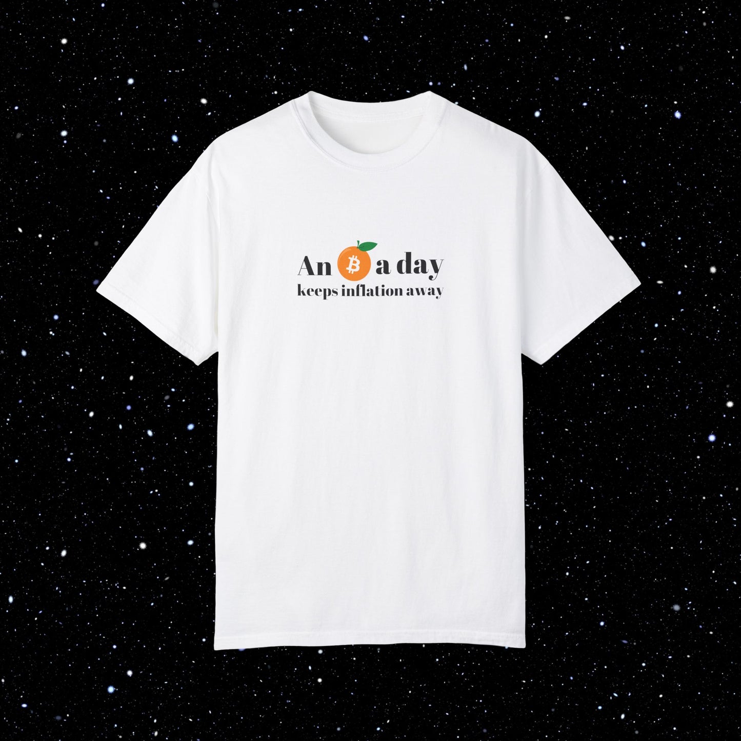 An Orange A Day Bitcoin Comfort Colors Tee Shirt