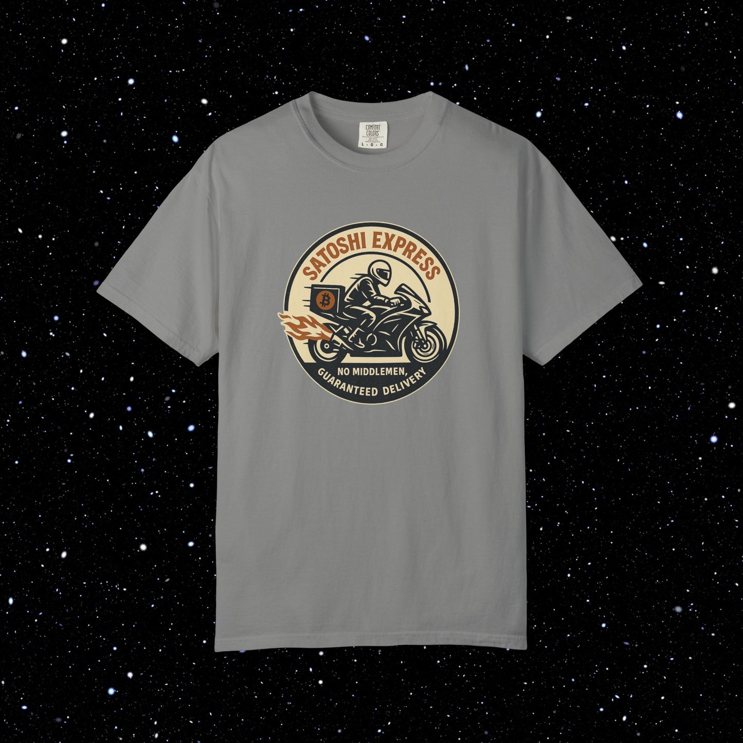 Satoshi Express Bitcoin Biker Tee