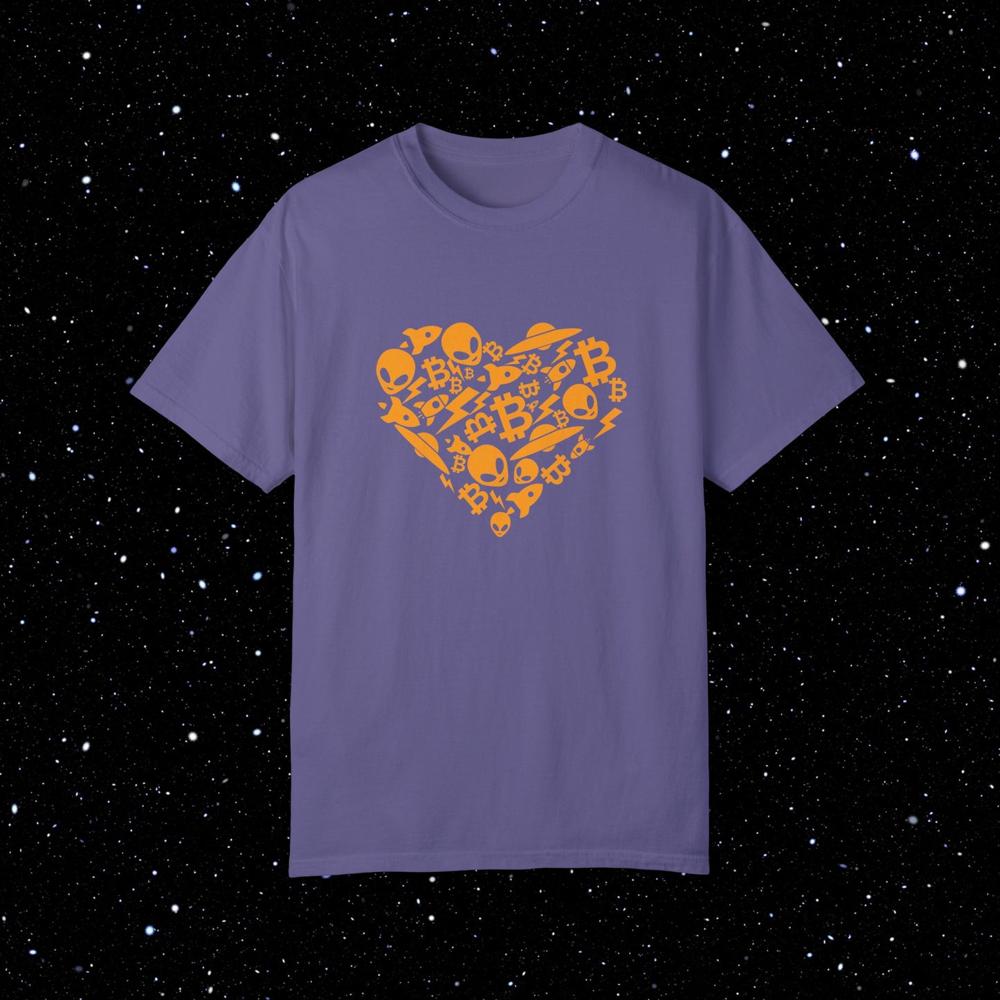 Bitcoin Alien Heart T-Shirt
