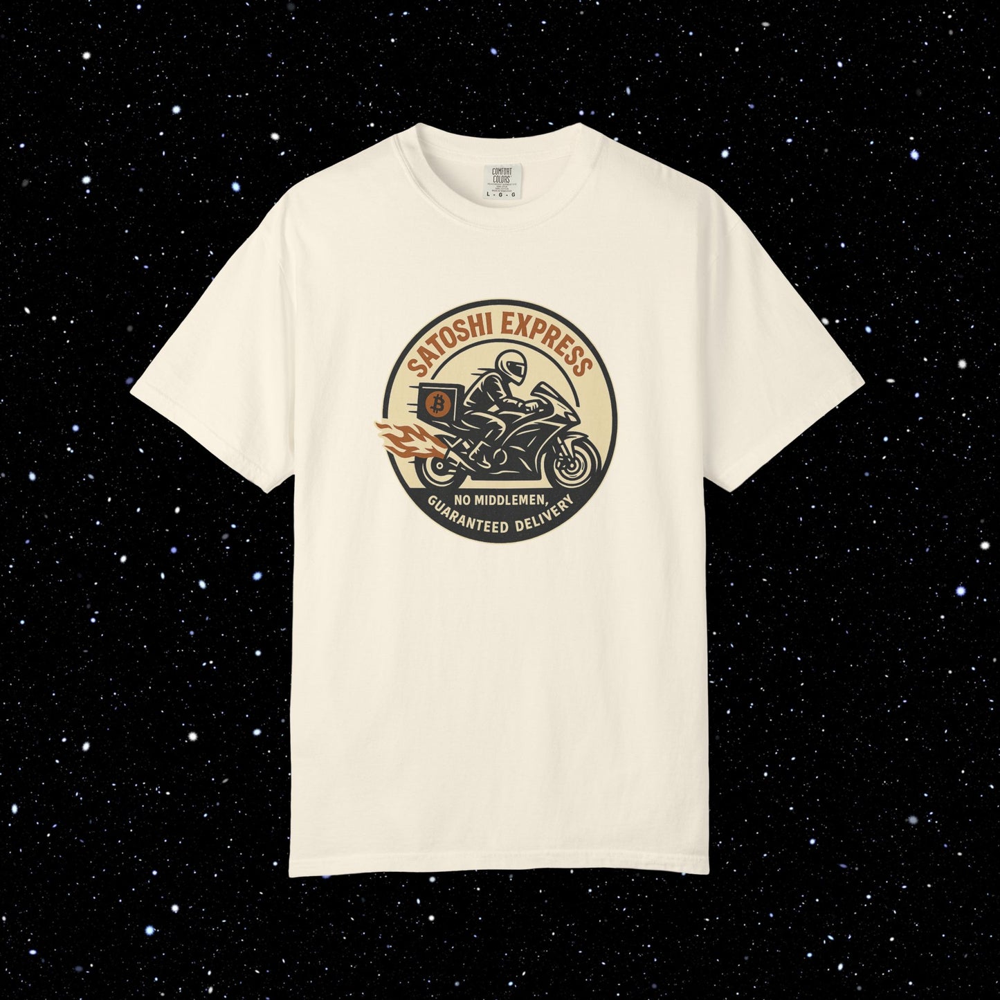Satoshi Express Bitcoin Biker Tee