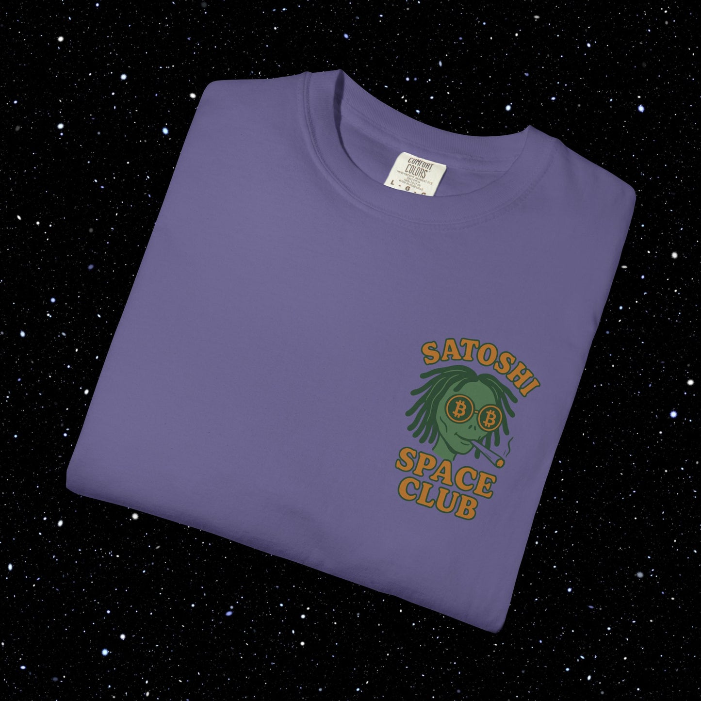 Satoshi Space Club Spaced Alien Backprint Tee
