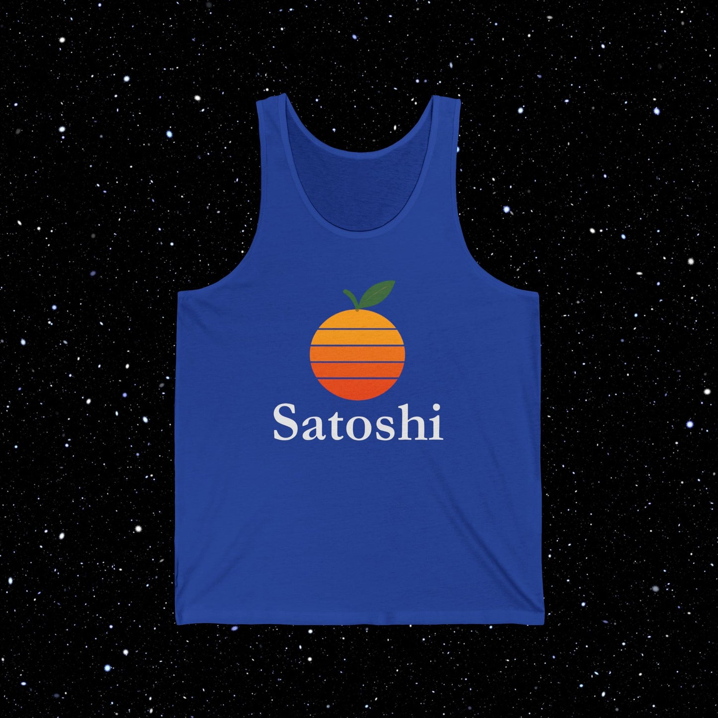 Vintage Satoshi Bitcoin Orange Tank