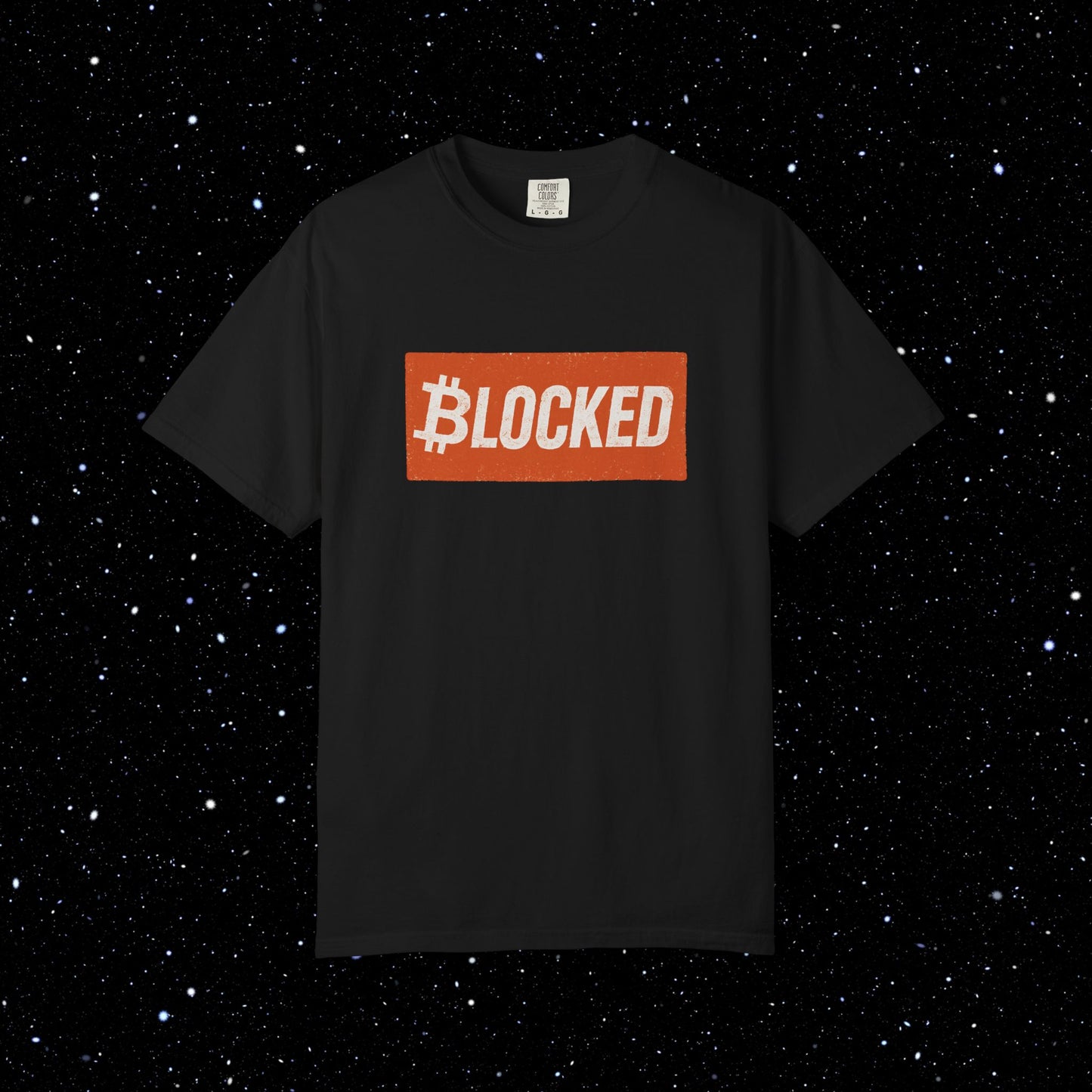 Blocked Bitcoin Comfort Colors Tee Shirt