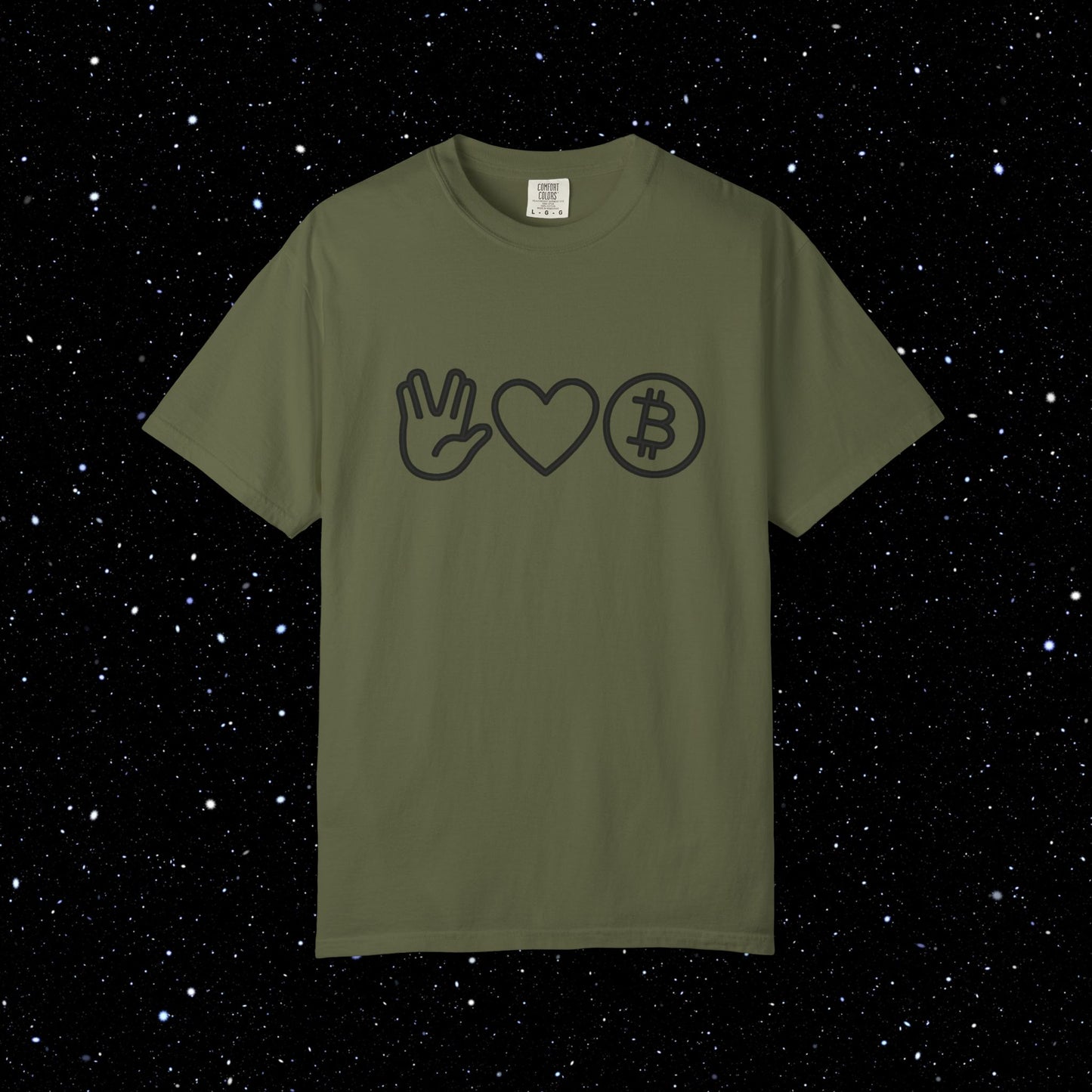 Live Free and Prosper Bitcoin Tee Shirt