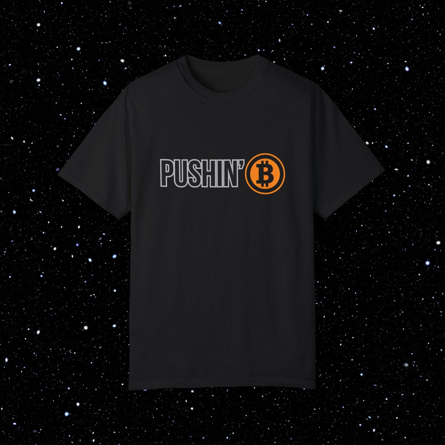 Pushin’ ₿ - Comfort Colors Logo Tee Shirt