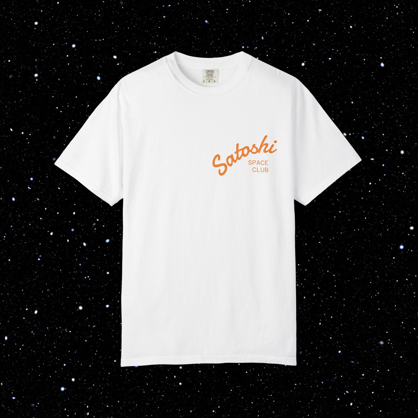 Its Not Anxiety Satoshi Space Club Back Print Tee