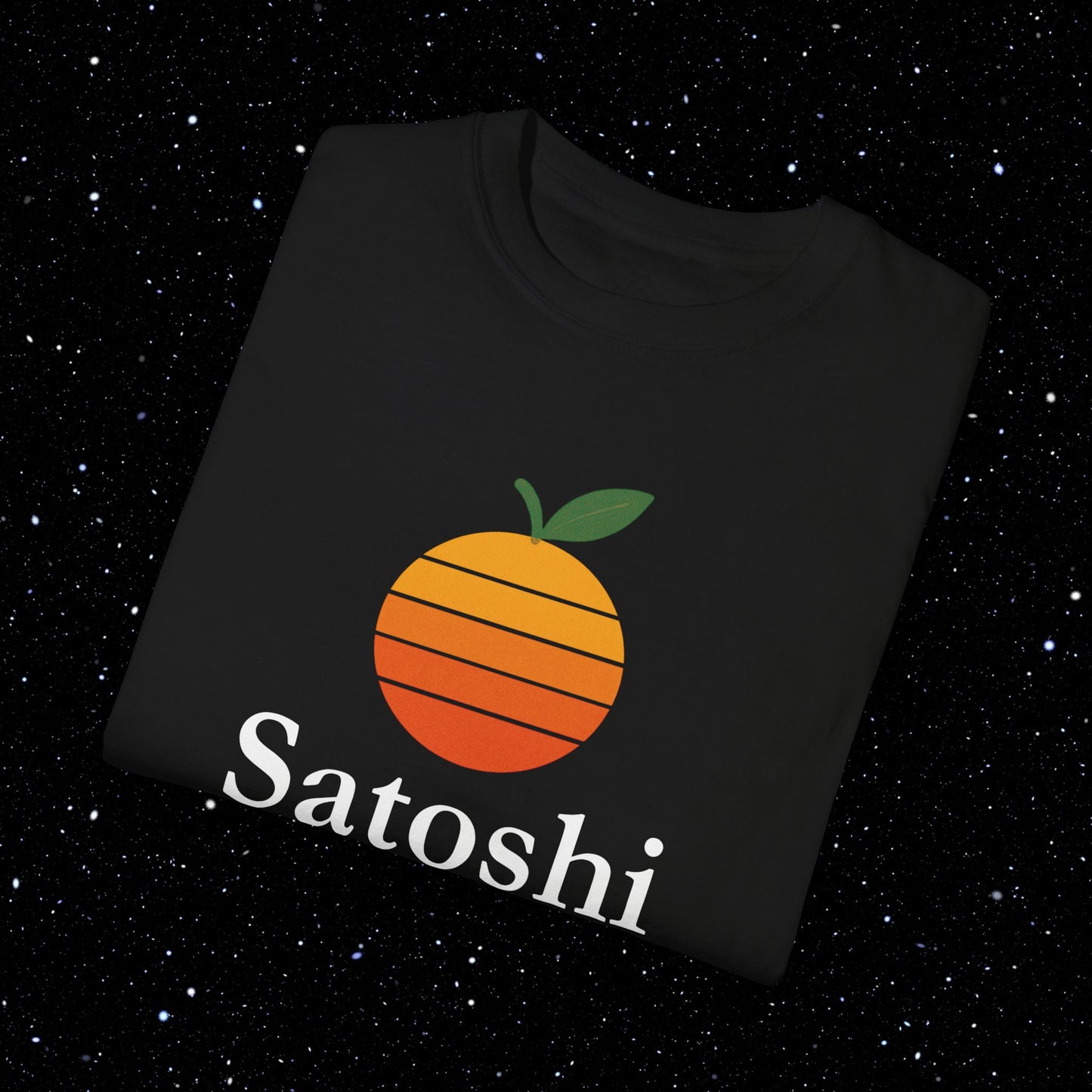 Satoshi Orange - Bitcoin Comfort Colors Tee Shirt