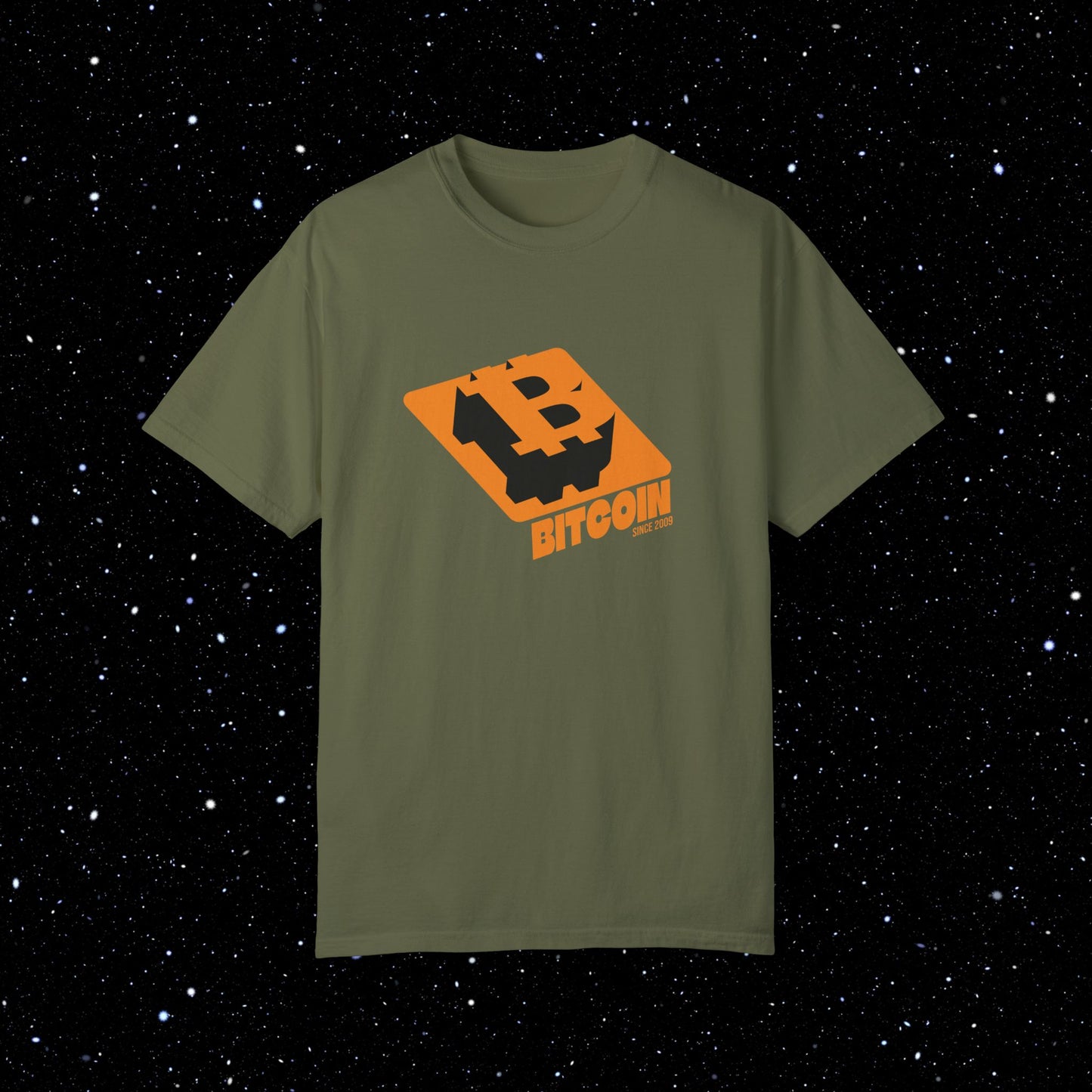 Bitcoin Block Comfort Colors Tee Shirt