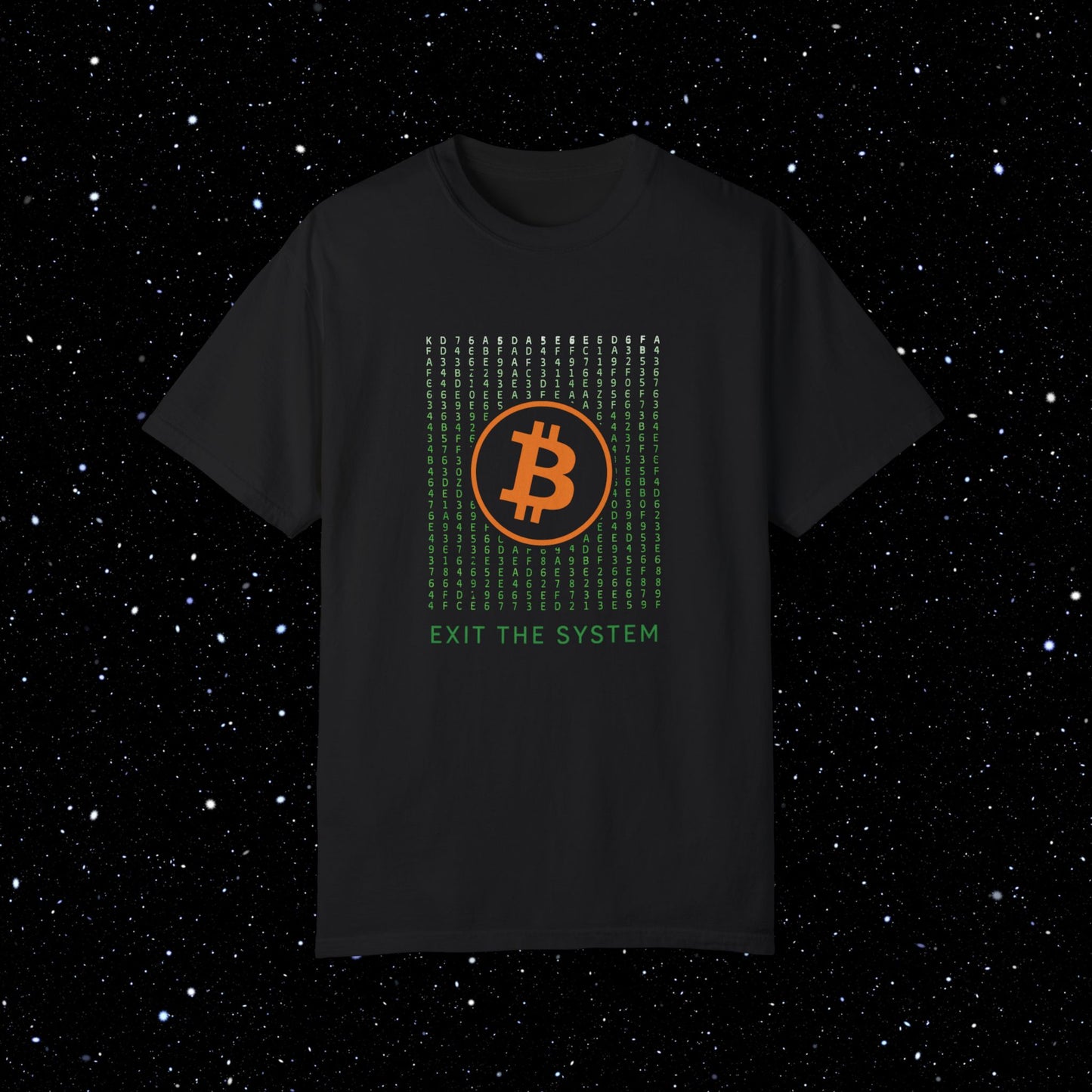 Bitcoin Exit the System Comfort Colors Tee Shirt