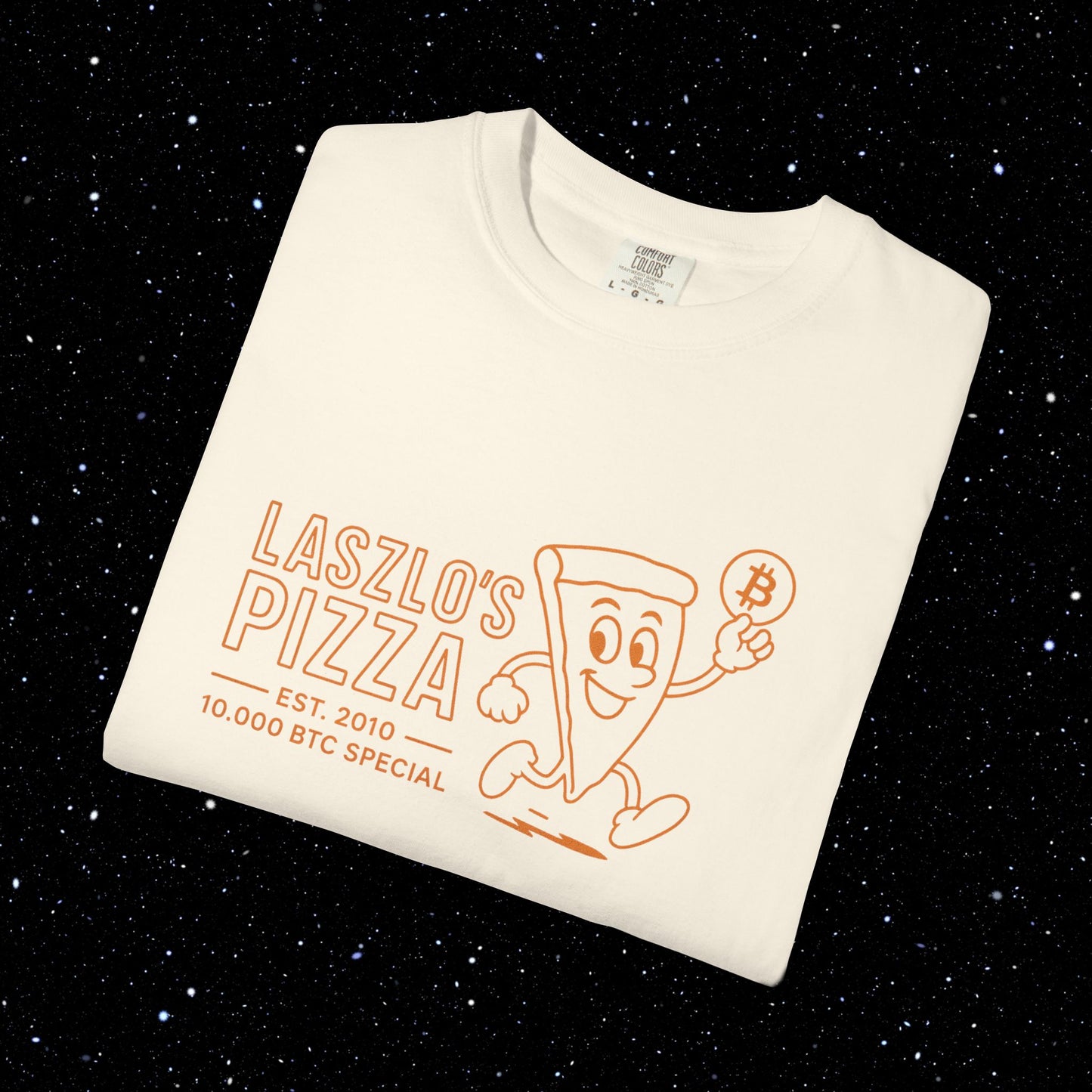 Laszlo's Pizza Bitcoin Tee Shirt