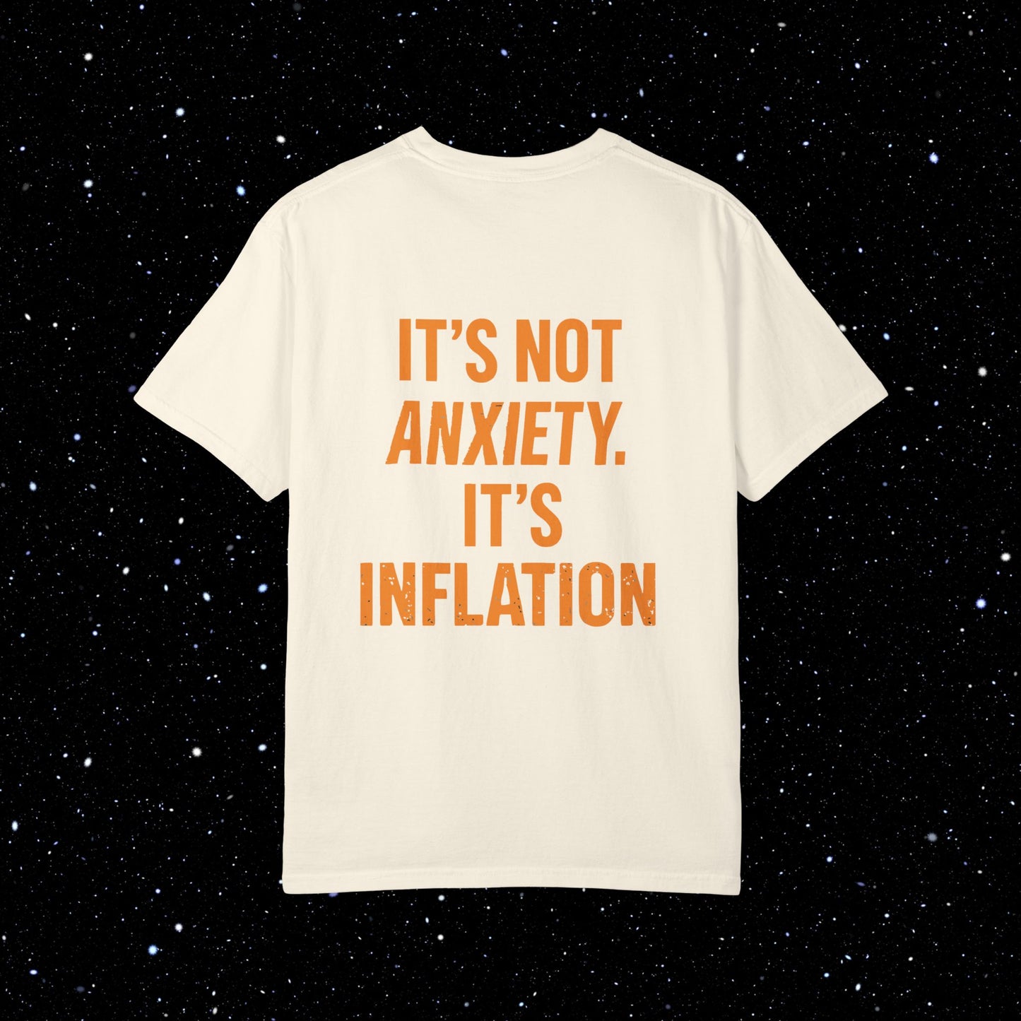 Its Not Anxiety Satoshi Space Club Back Print Tee
