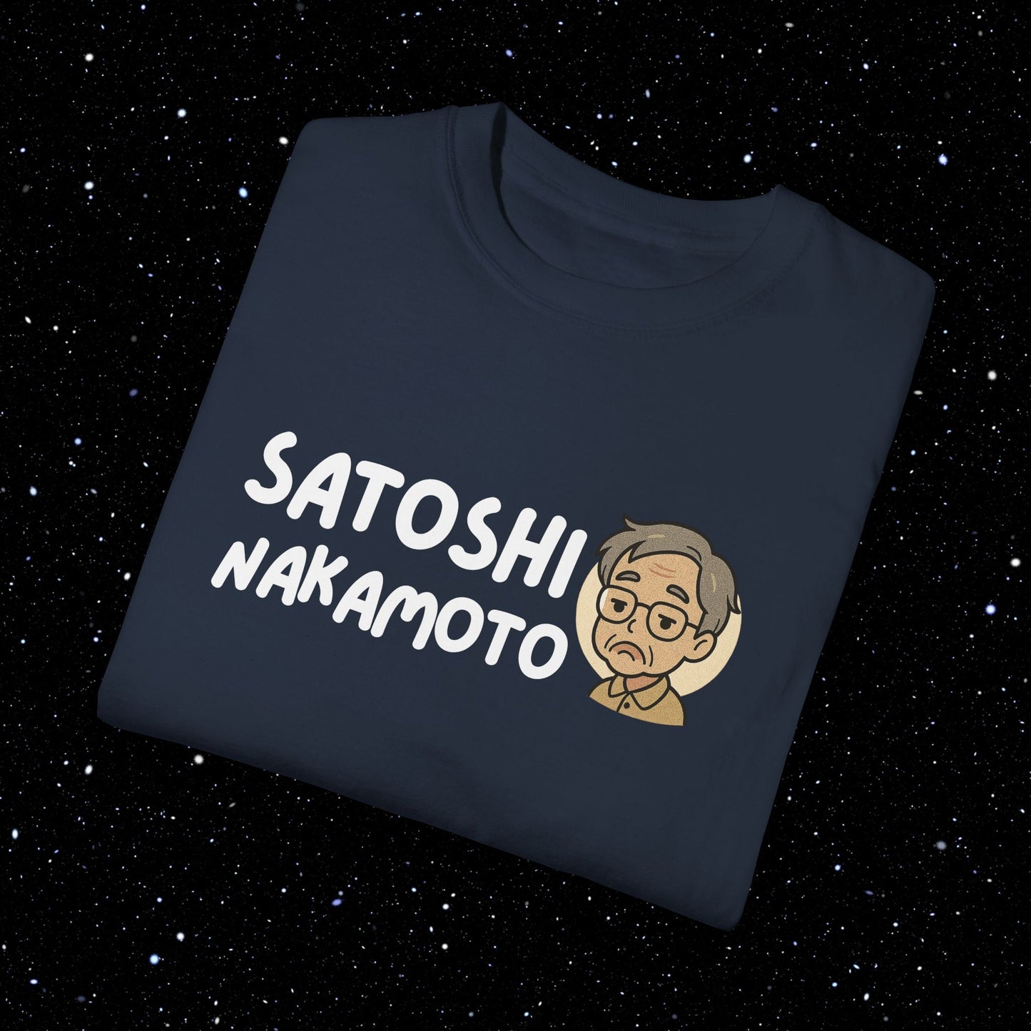 Satoshi Nakamoto Cartoon Comfort Colors Tee