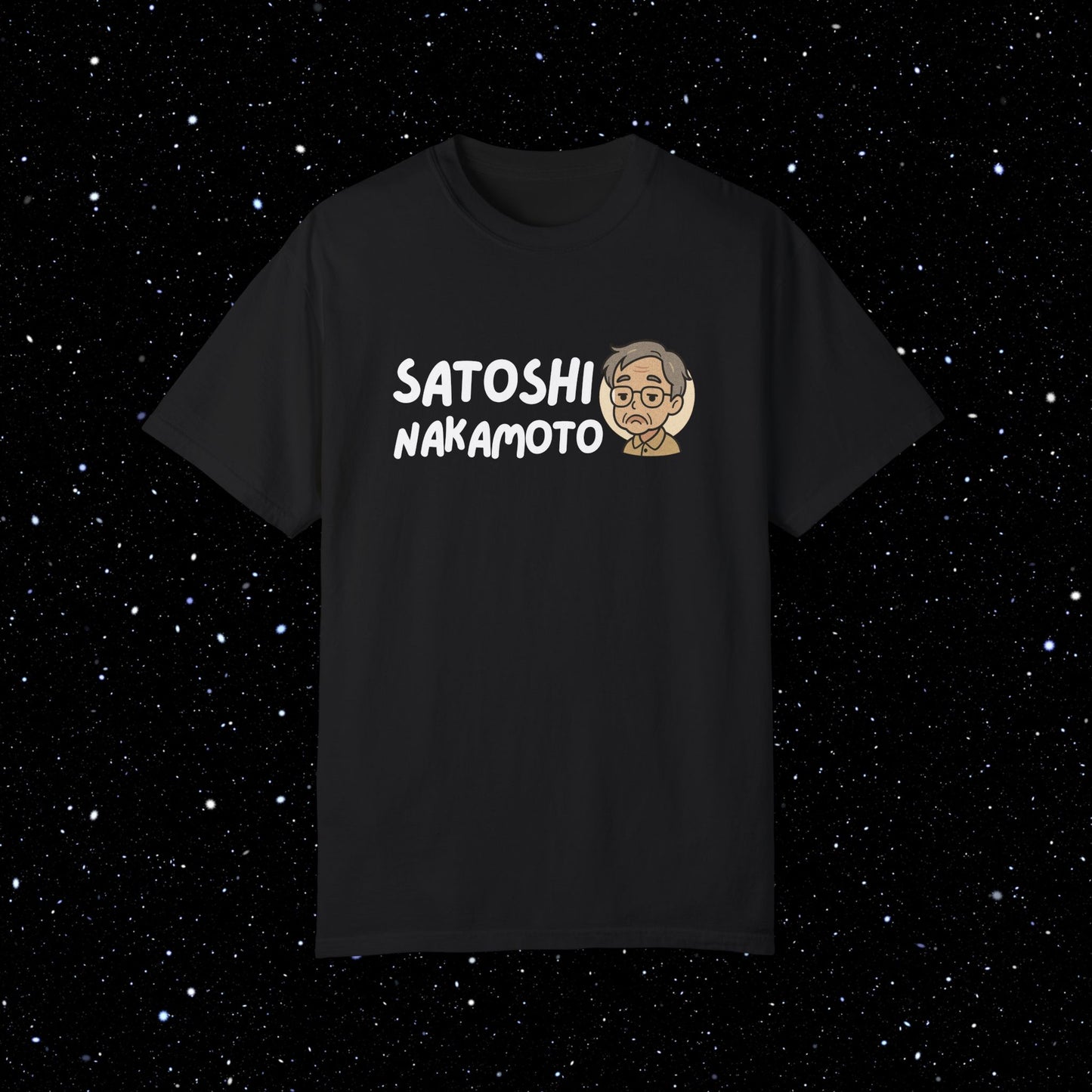 Satoshi Nakamoto Cartoon Comfort Colors Tee