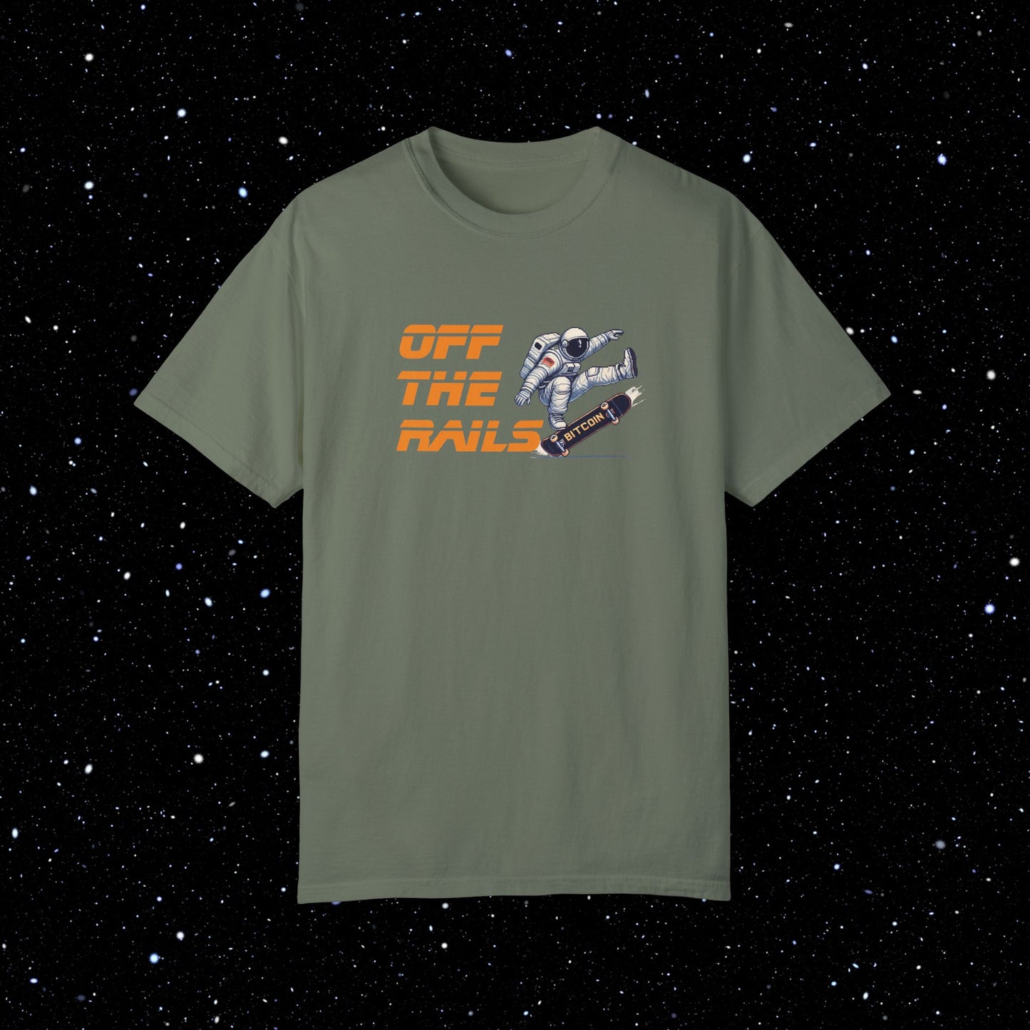 Off The Rails Bitcoin Comfort Colors Tee Shirt