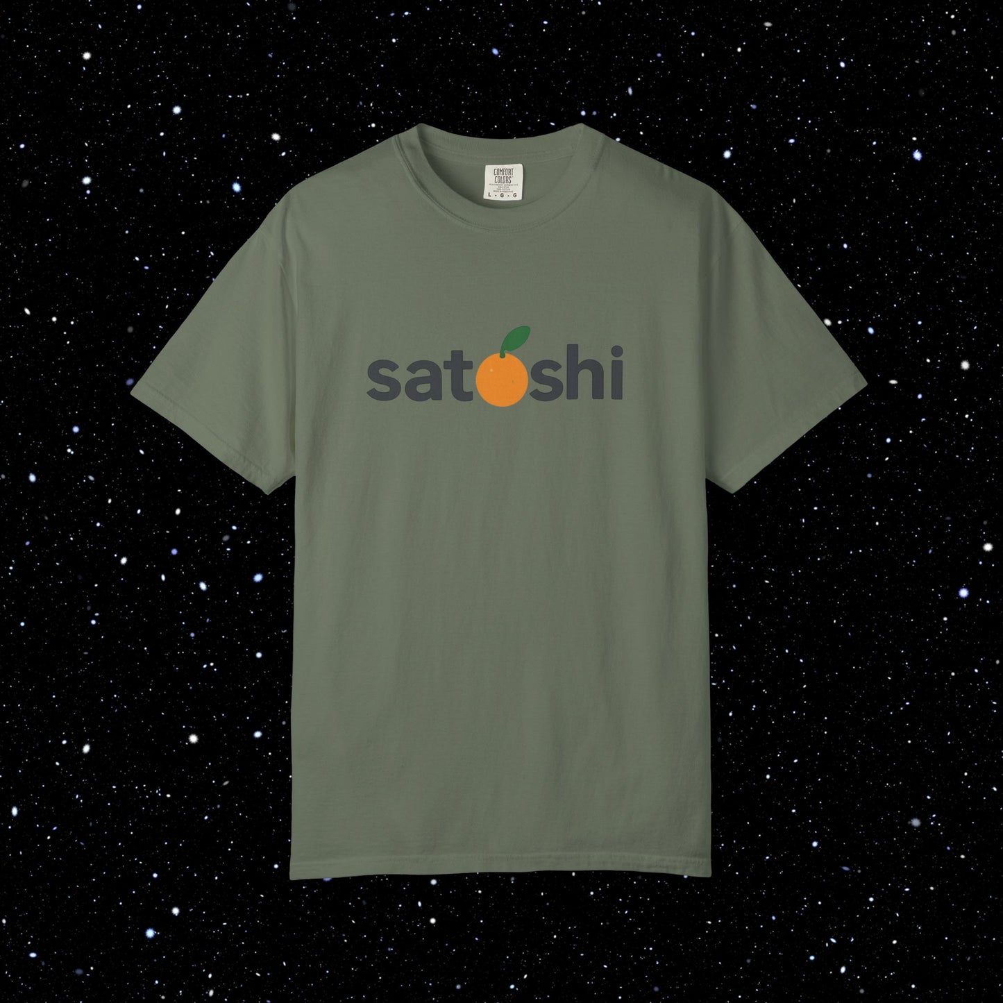 Satoshi Orange Logo Tee Shirt