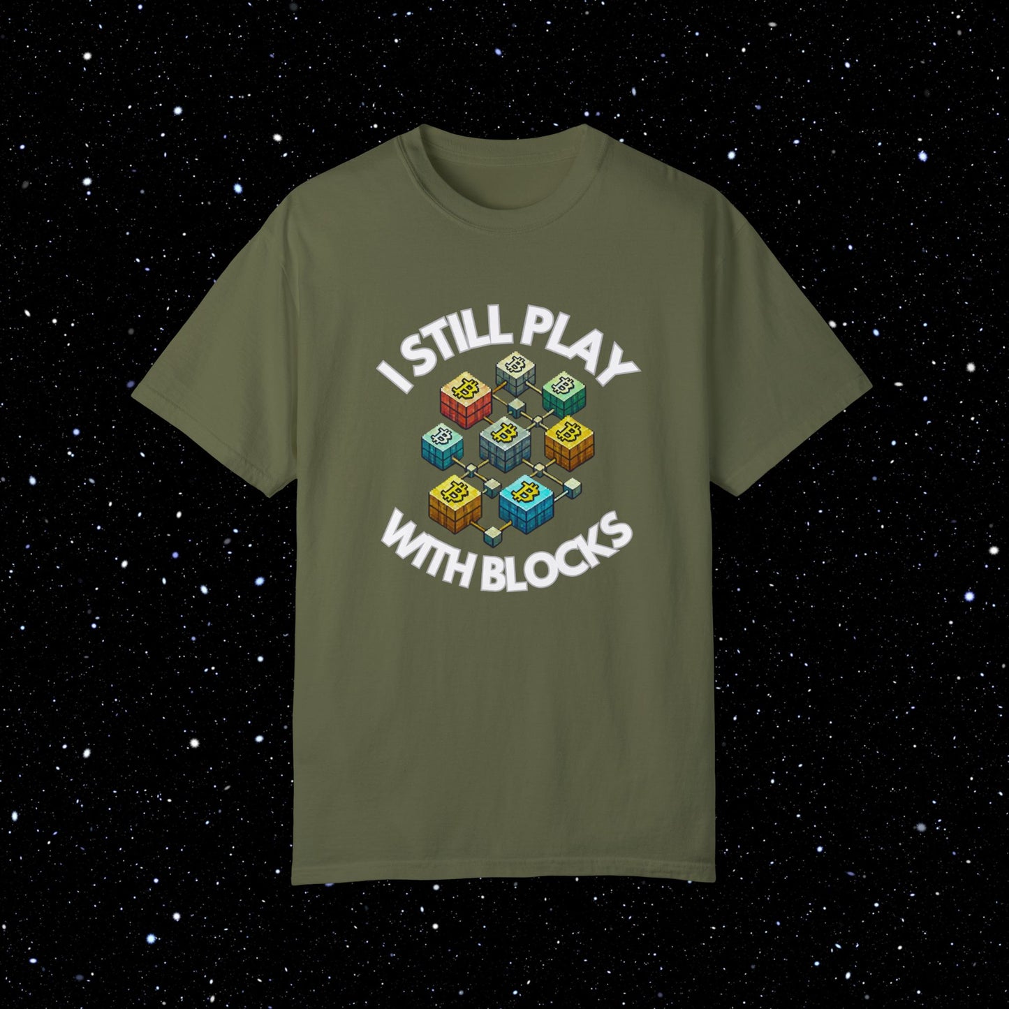 I Still Play With Blocks Bitcoin Tee Shirt
