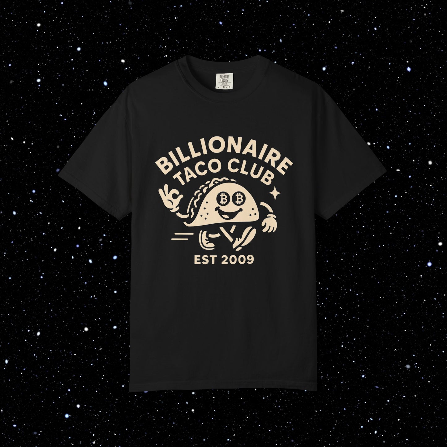 Billionaire Taco Club Cartoon Bitcoin Tee
