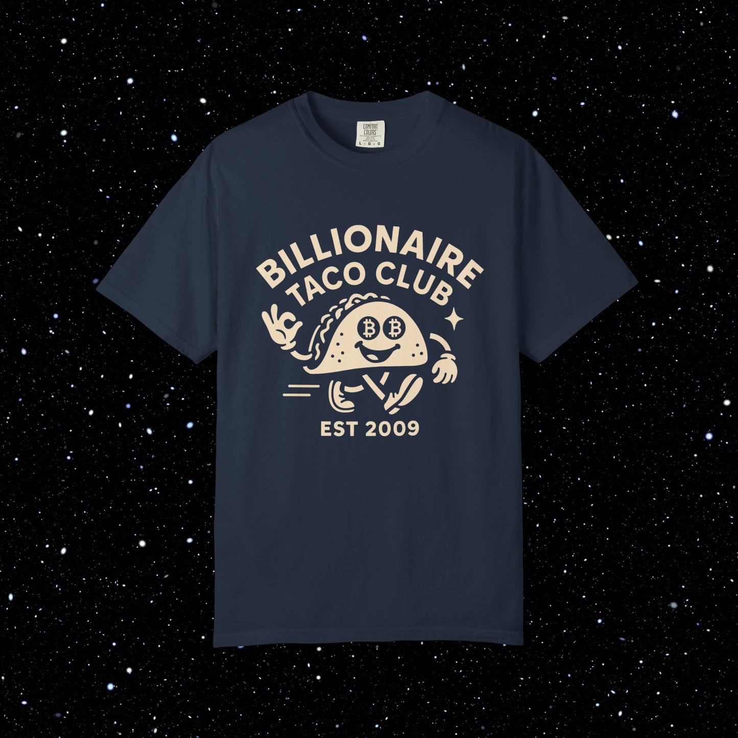 Billionaire Taco Club Cartoon Bitcoin Tee