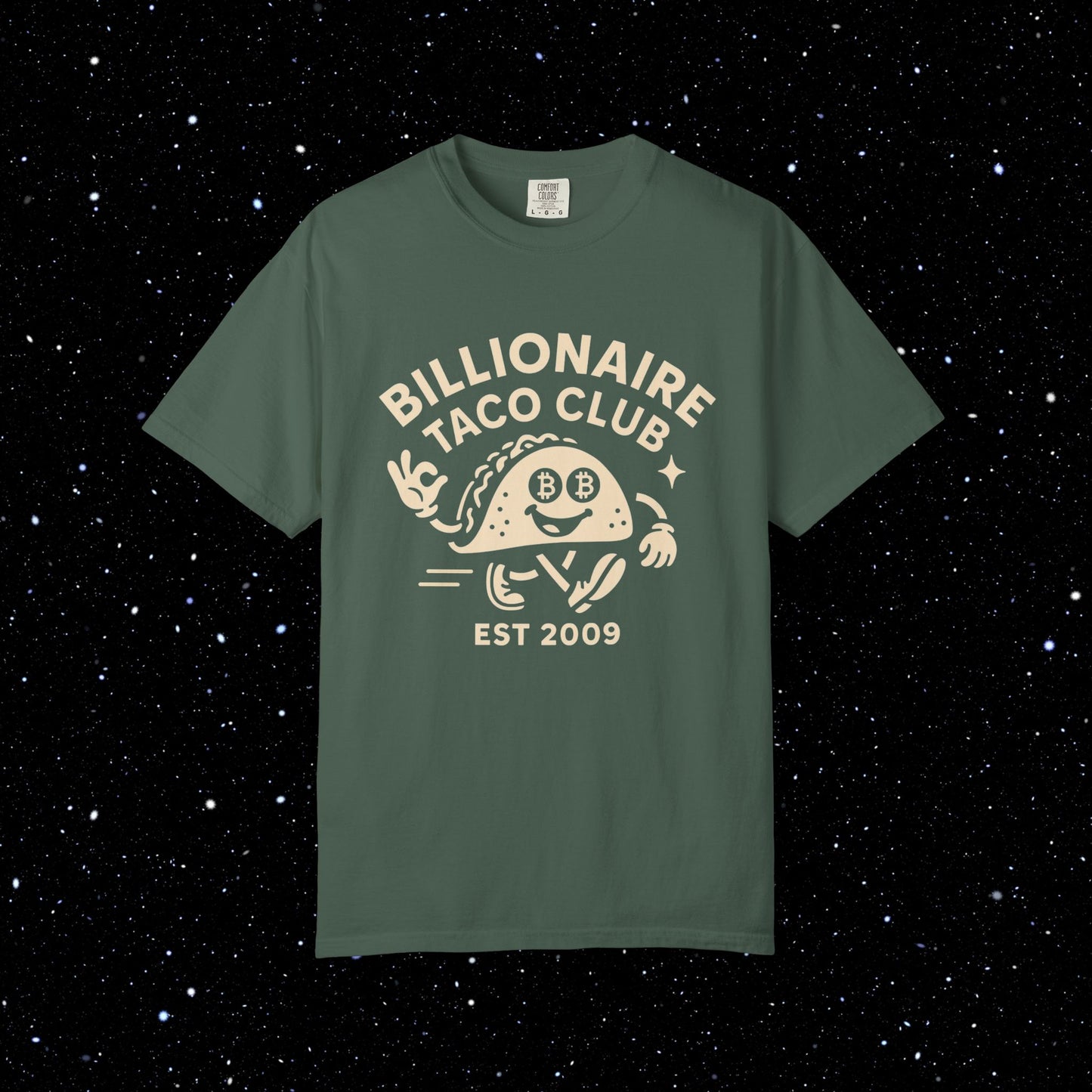 Billionaire Taco Club Cartoon Bitcoin Tee