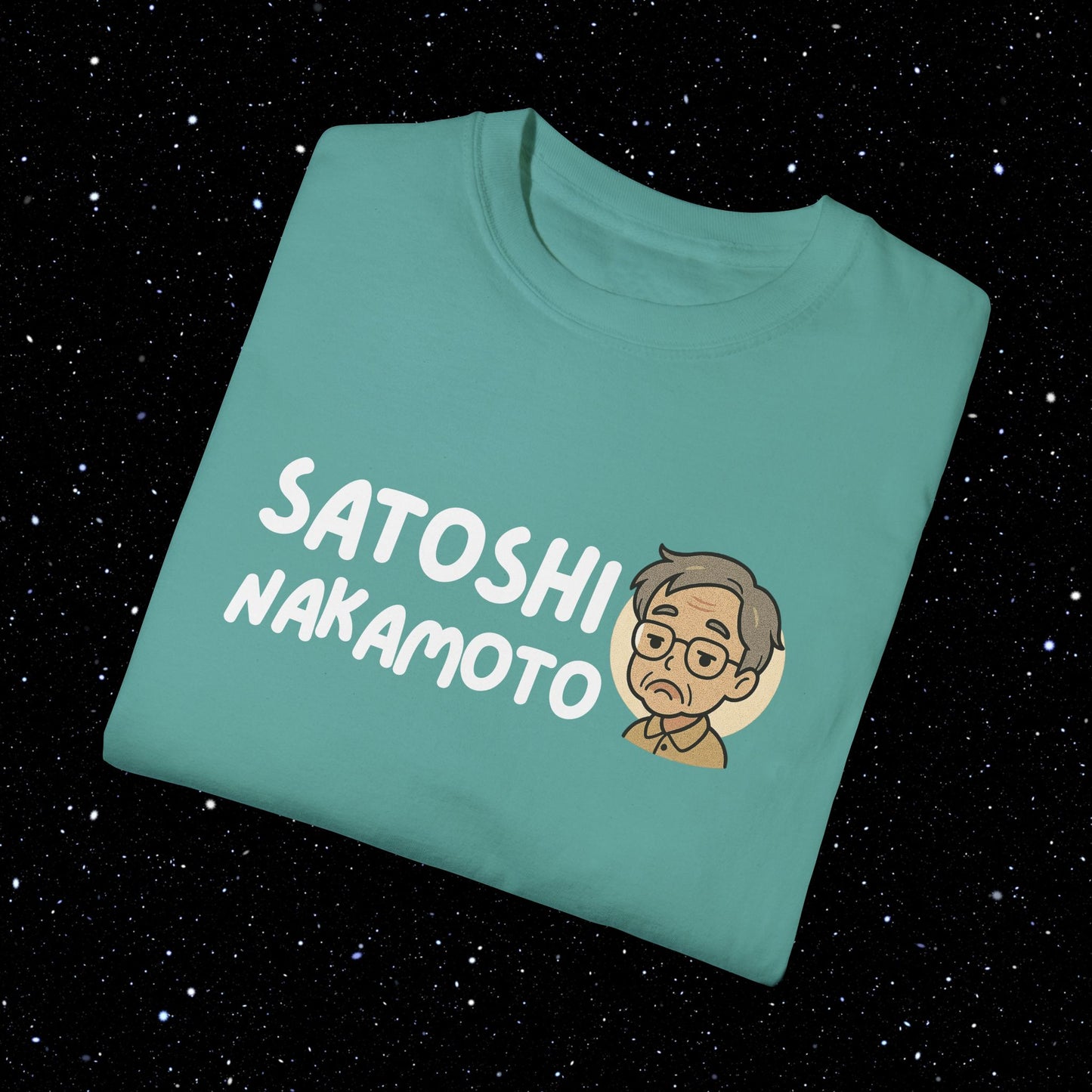 Satoshi Nakamoto Cartoon Comfort Colors Tee