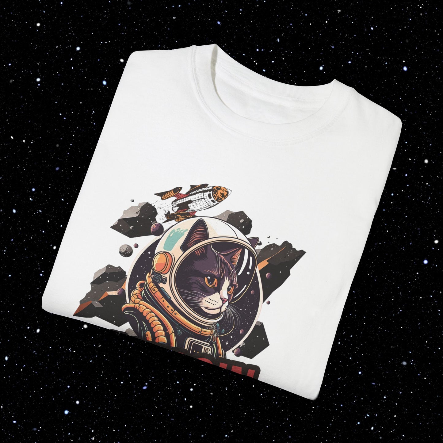 Bitcoin Catstronaut Comfort Colors Tee Shirt