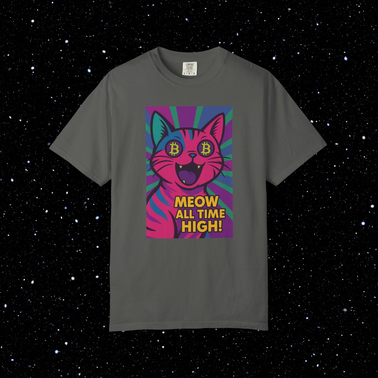 Meow All Time High Bitcoin Tee