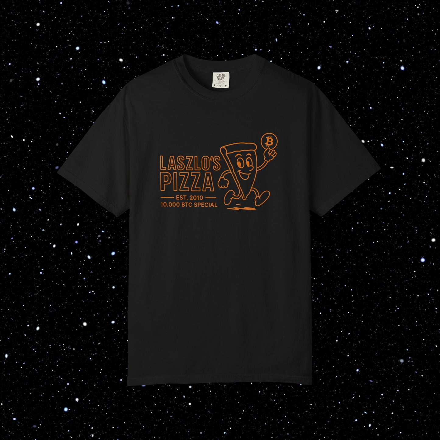 Laszlo's Pizza Bitcoin Tee Shirt