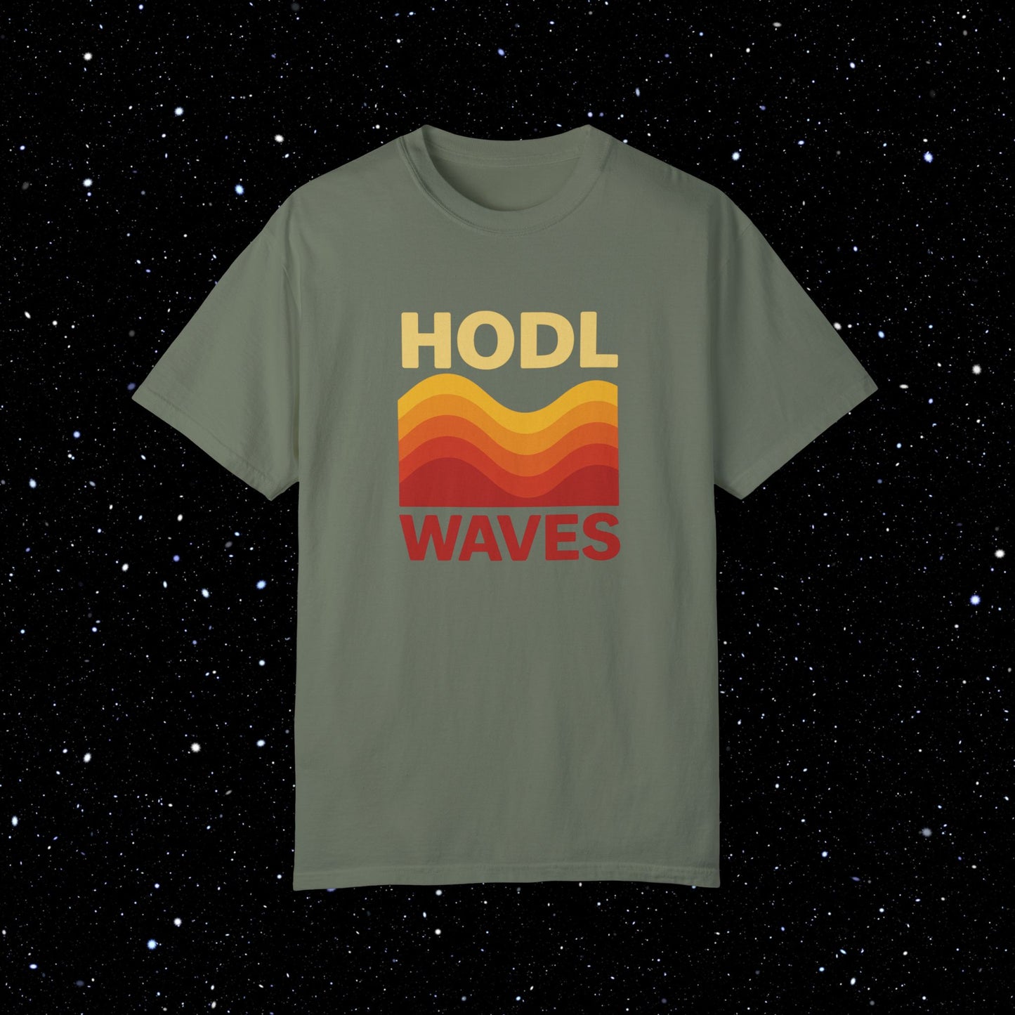 HODL Waves Comfort Colors Bitcoin Tee Shirt