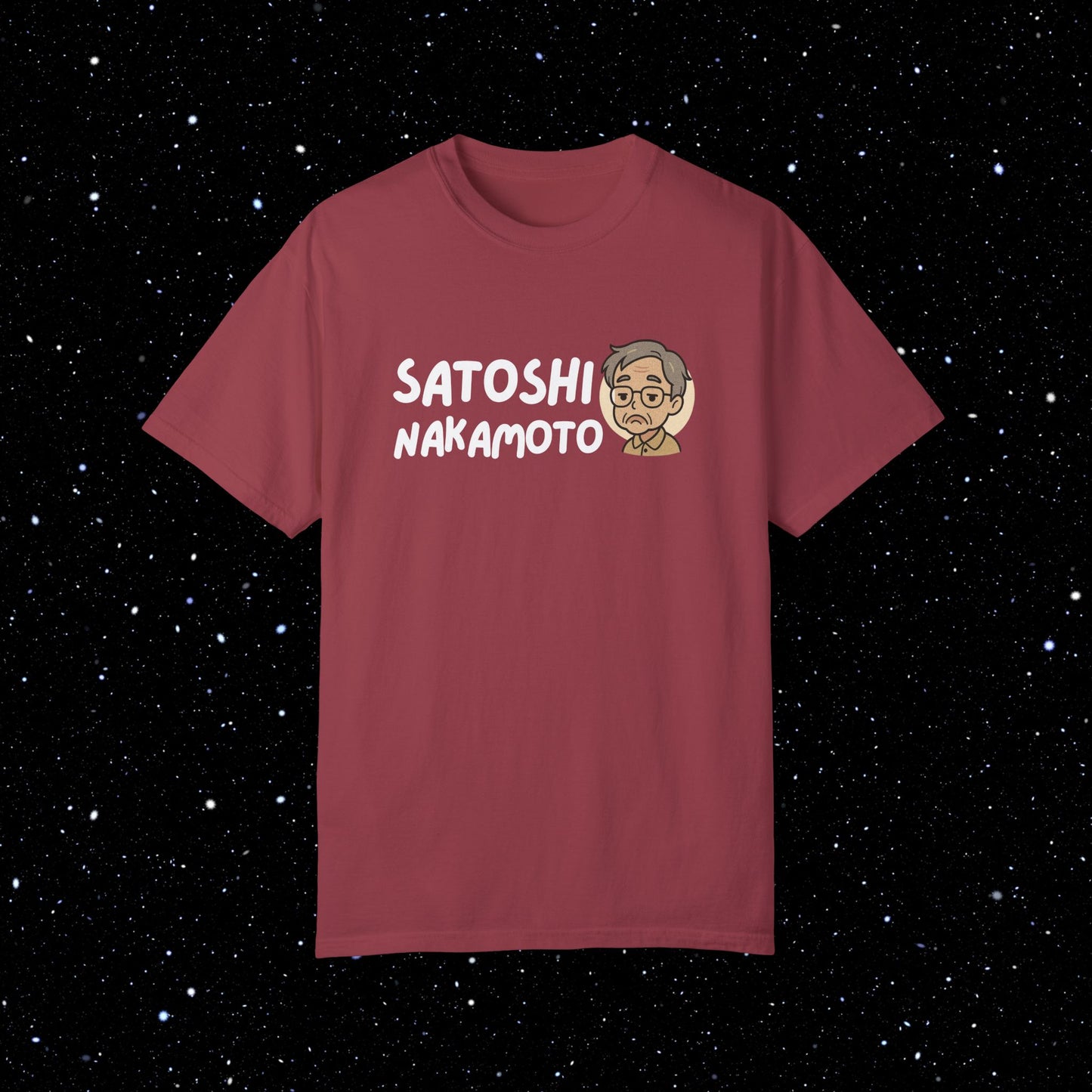 Satoshi Nakamoto Cartoon Comfort Colors Tee