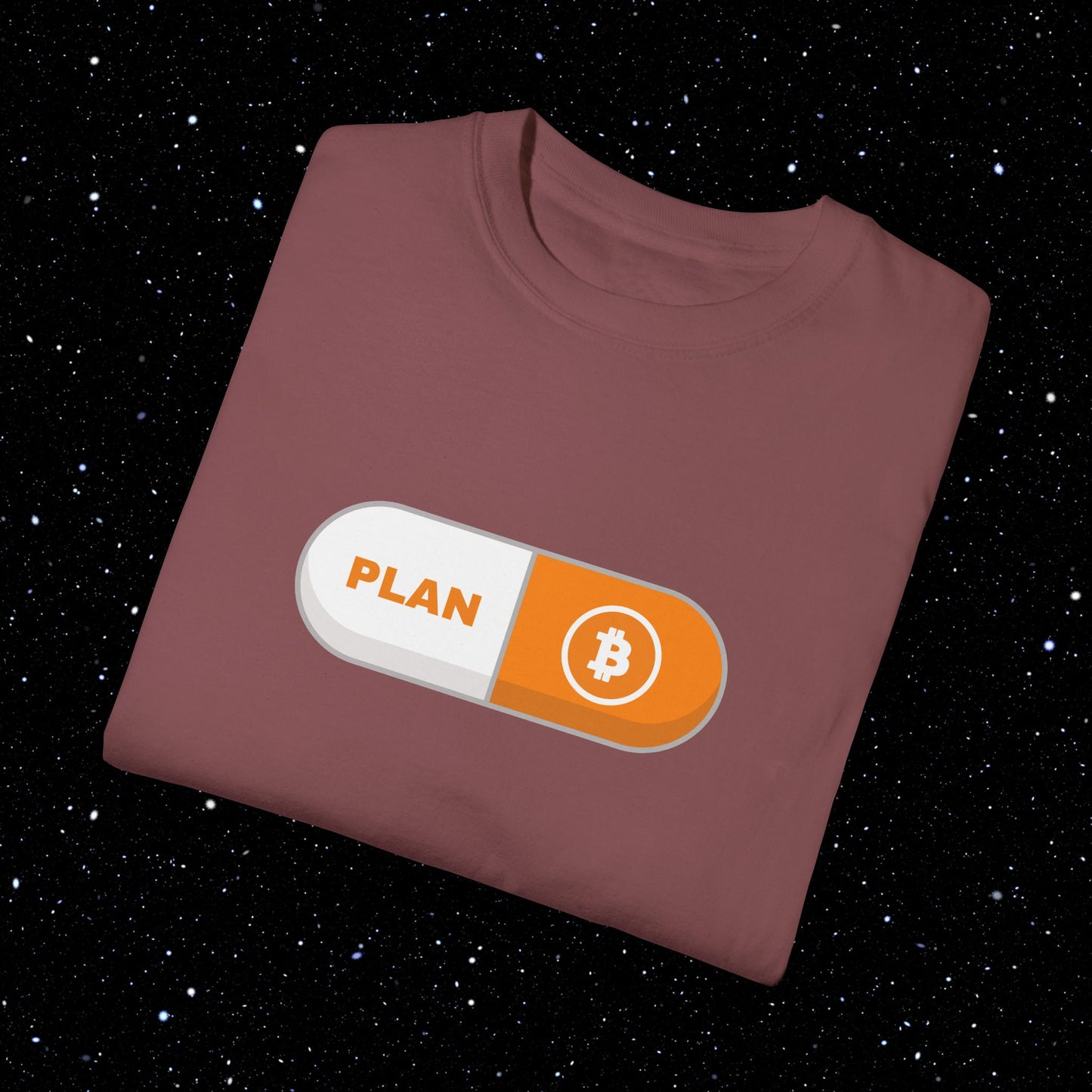 Plan B Pill - Comfort Colors Bitcoin Tee Shirt