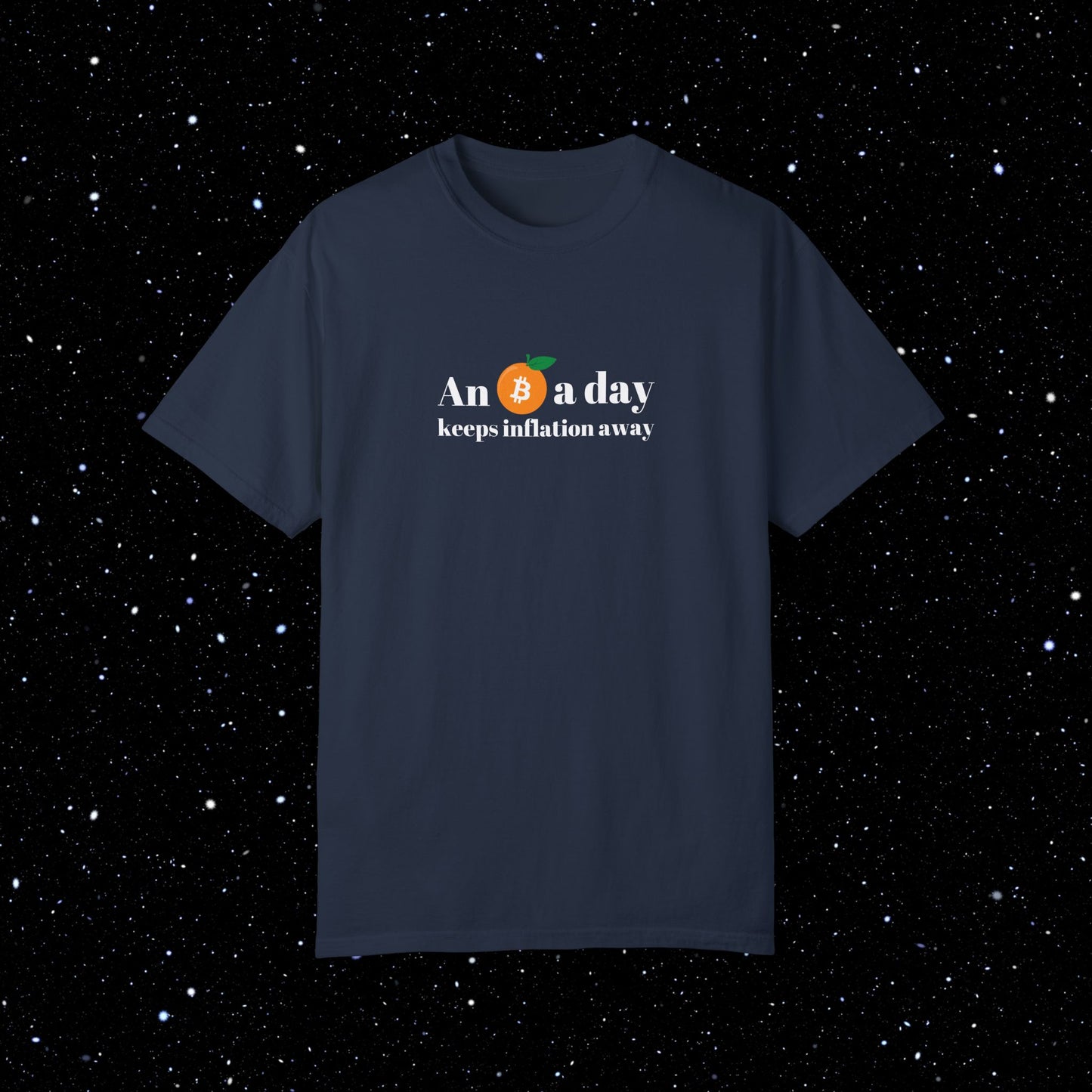 An Orange A Day Bitcoin Comfort Colors Tee Shirt