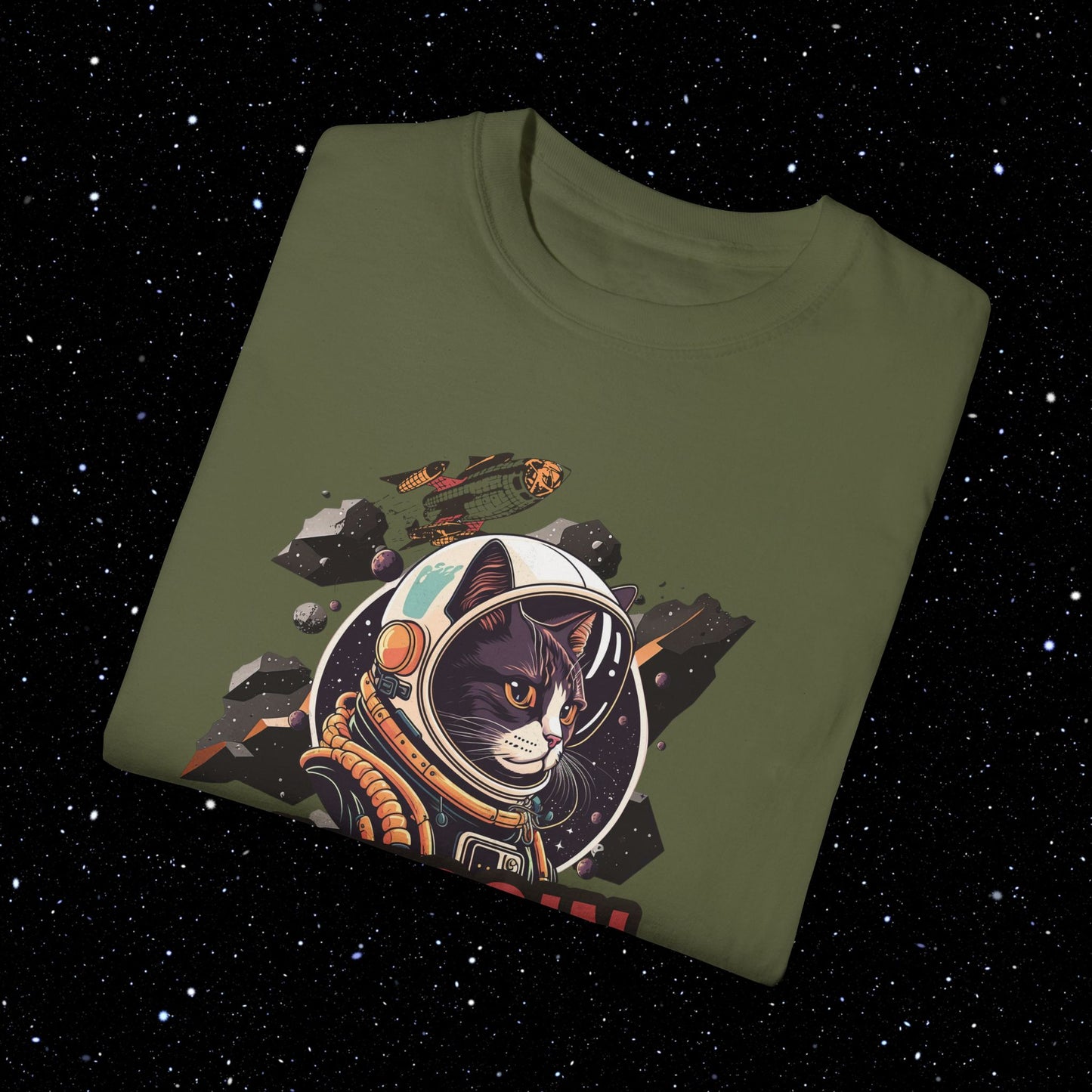 Bitcoin Catstronaut Comfort Colors Tee Shirt