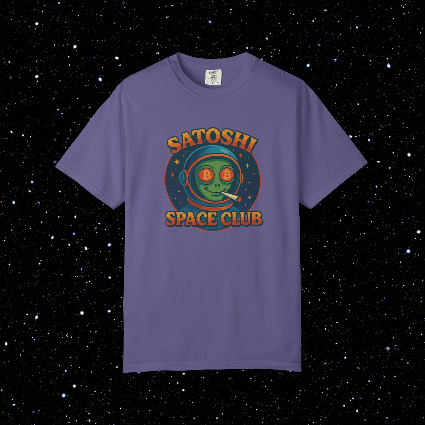 Satoshi Space Club - High on Bitcoin Tee Shirt