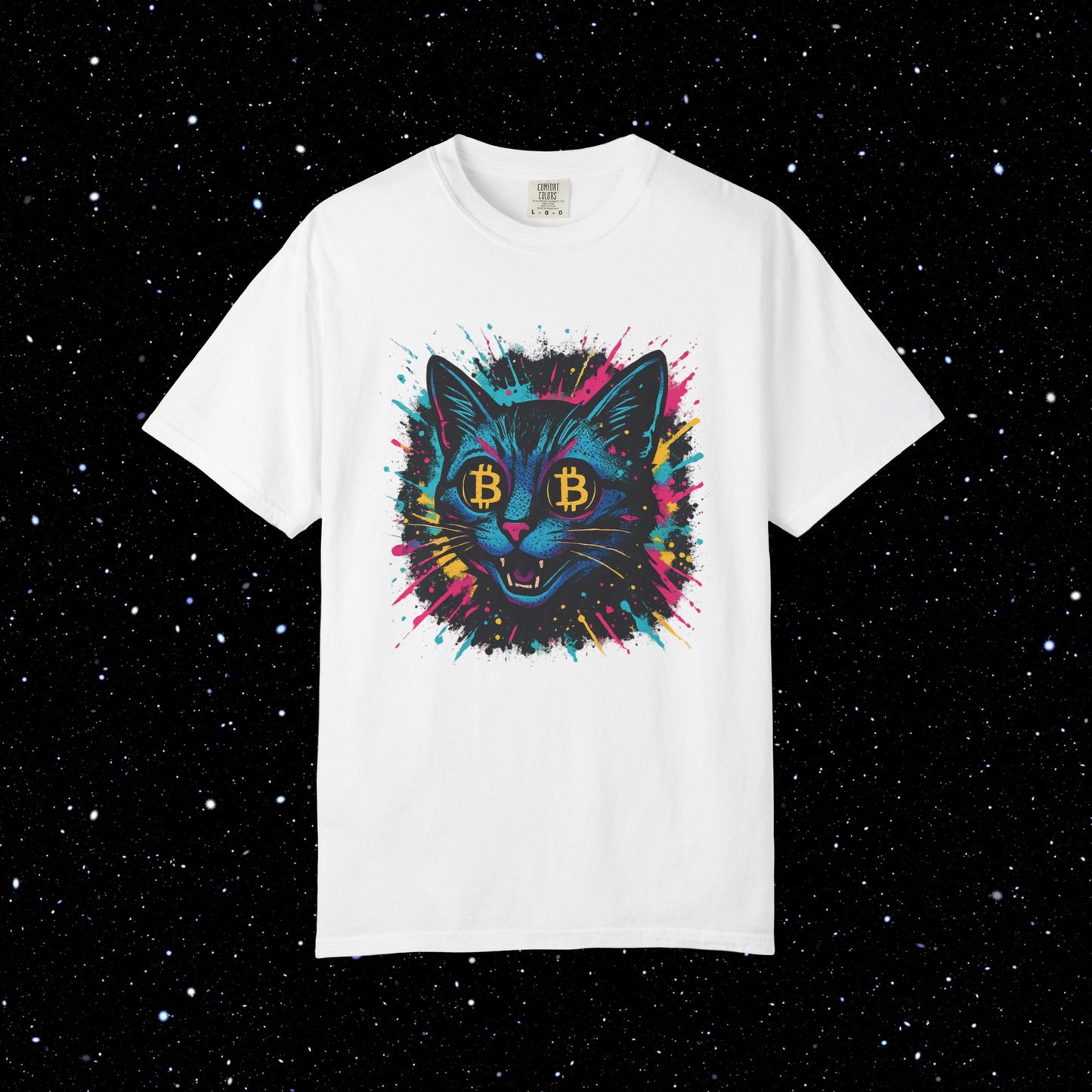 Catoshi Splatter Bitcoin Tee