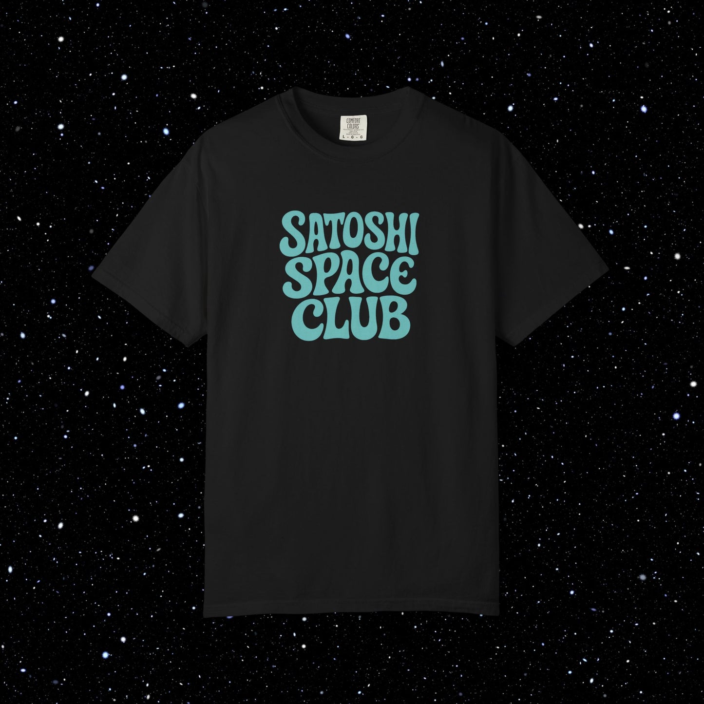 Satoshi Space Club - Groovy Bitcoin Comfort Colors Tee Shirt