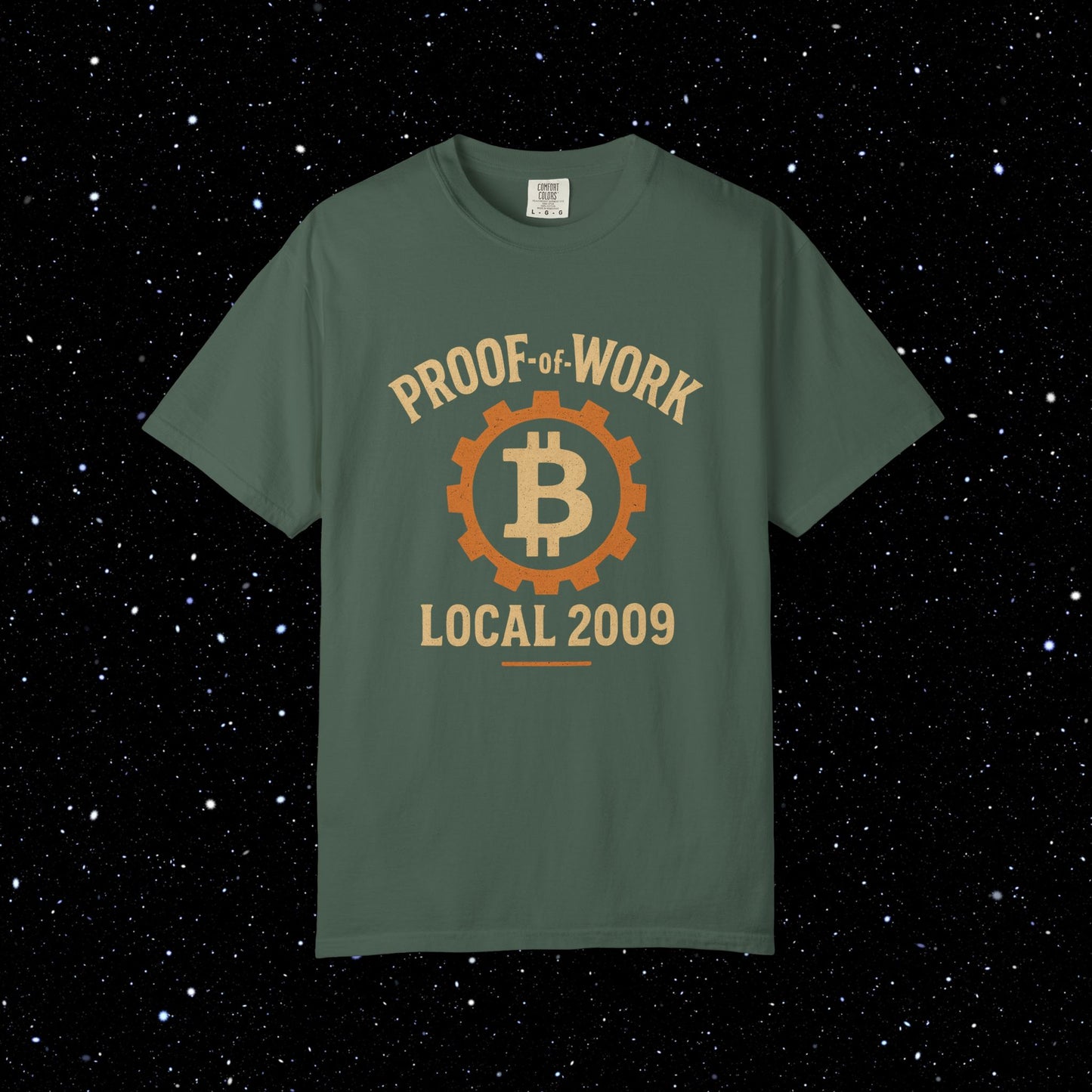 Proof of Work Local 2009 Bitcoin Tee