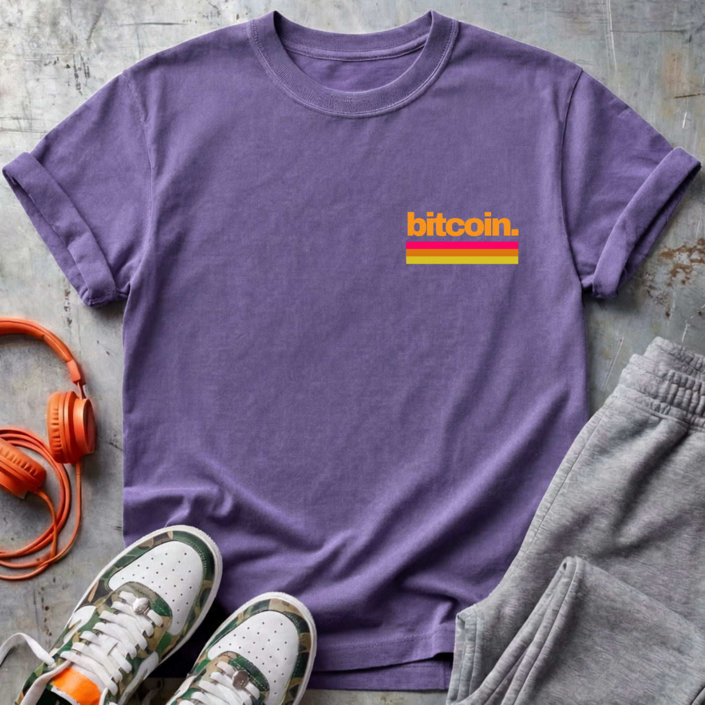 Bitcoin Retro Minimal Tee