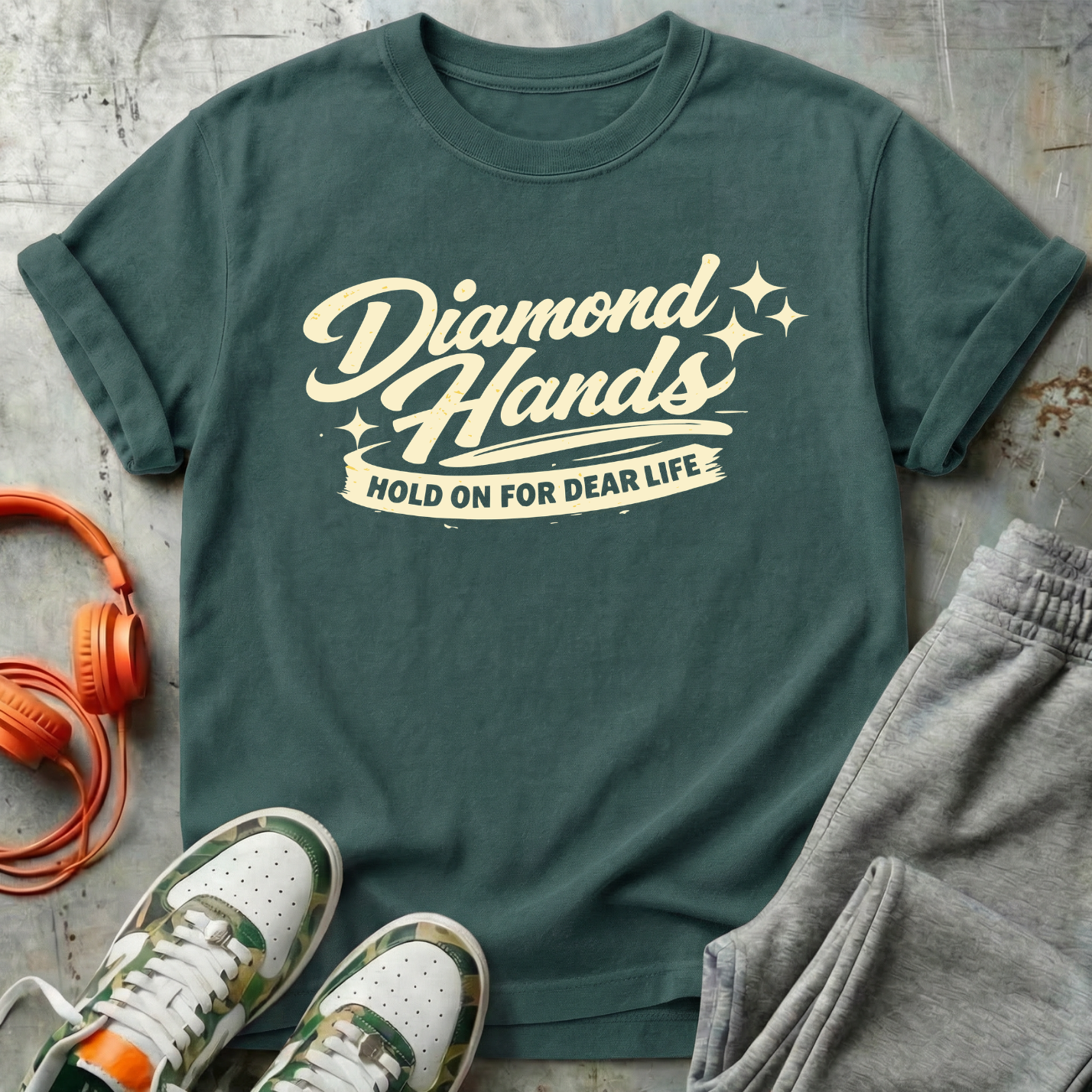 Diamond Hands Vintage Logo