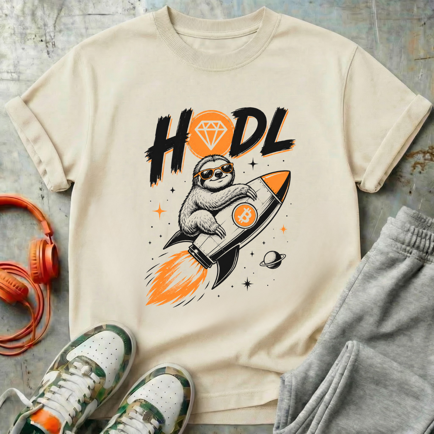 HODL Sloth Rocket