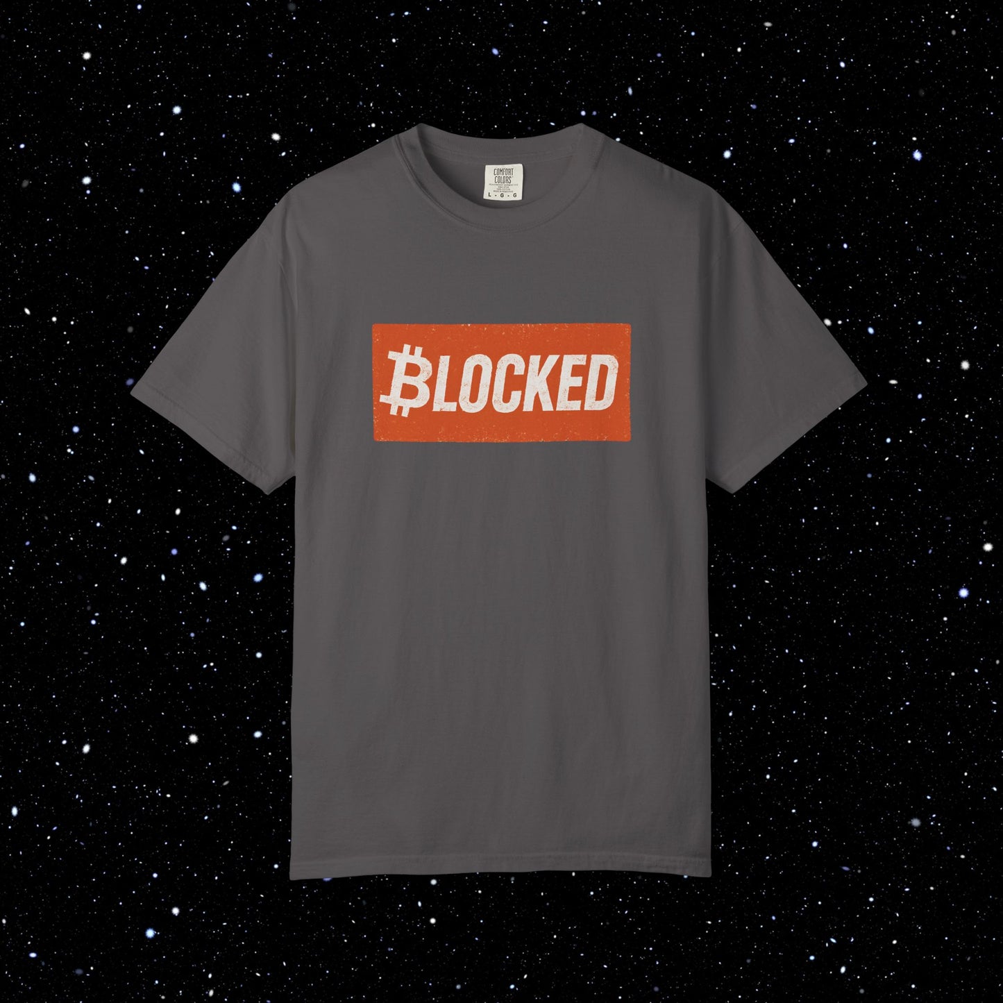 Blocked Bitcoin Comfort Colors Tee Shirt