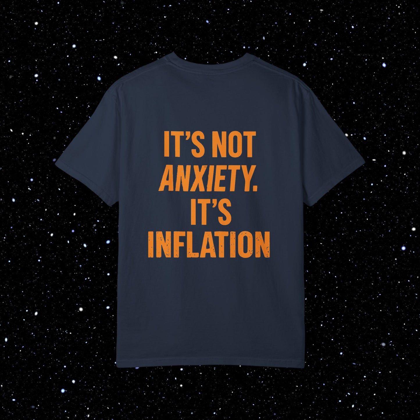 Its Not Anxiety Satoshi Space Club Back Print Tee