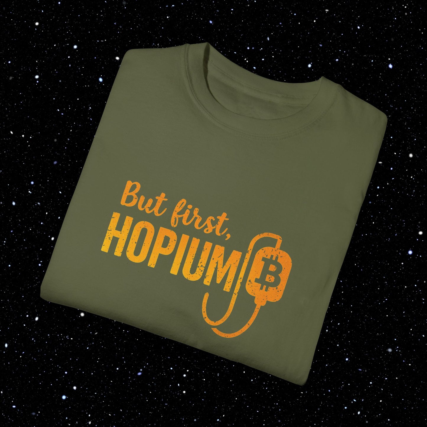 But First, Hopium - Bitcoin Comfort Colors Tee Shirt