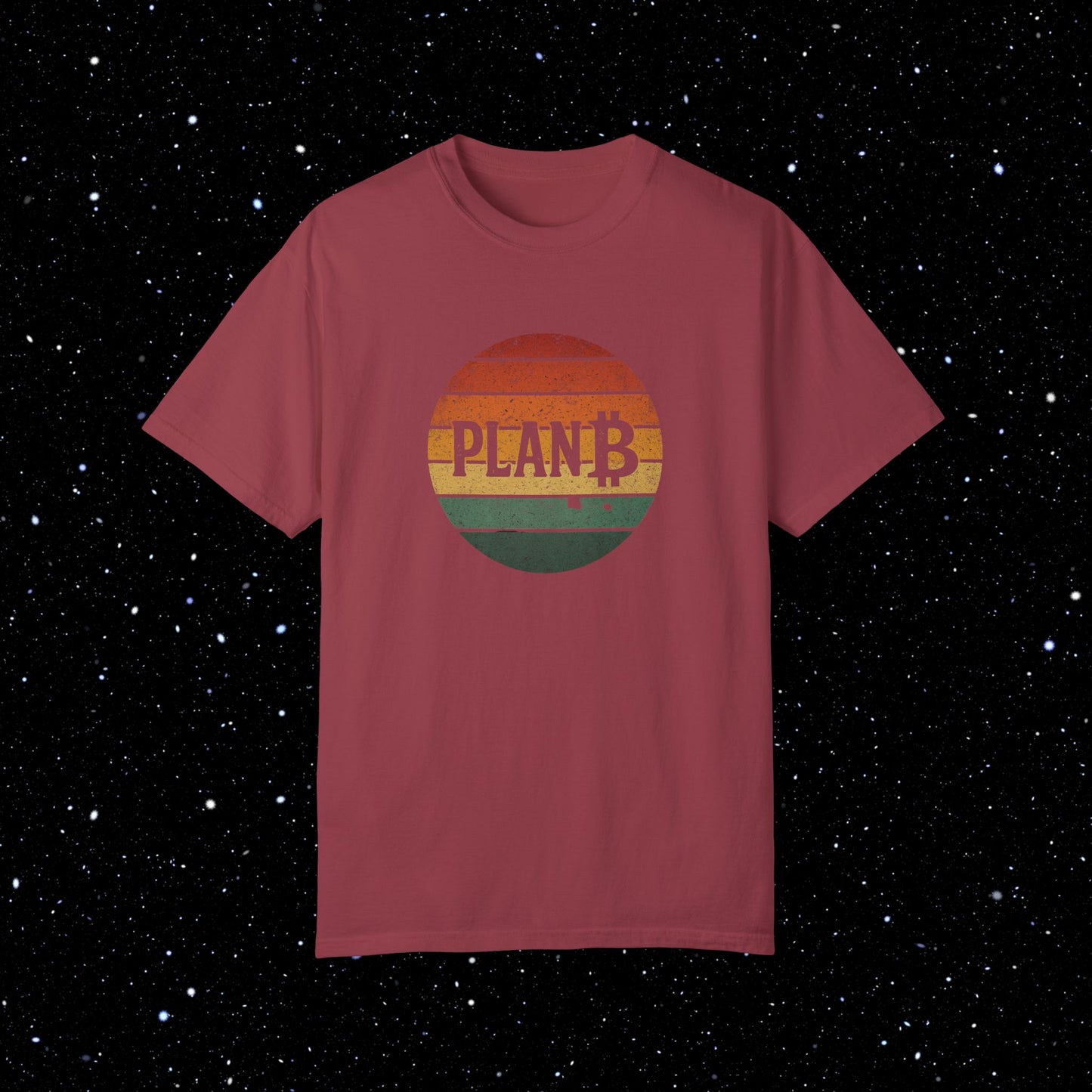 Plan ₿ Grunge Sunset Comfort Colors Tee Shirt