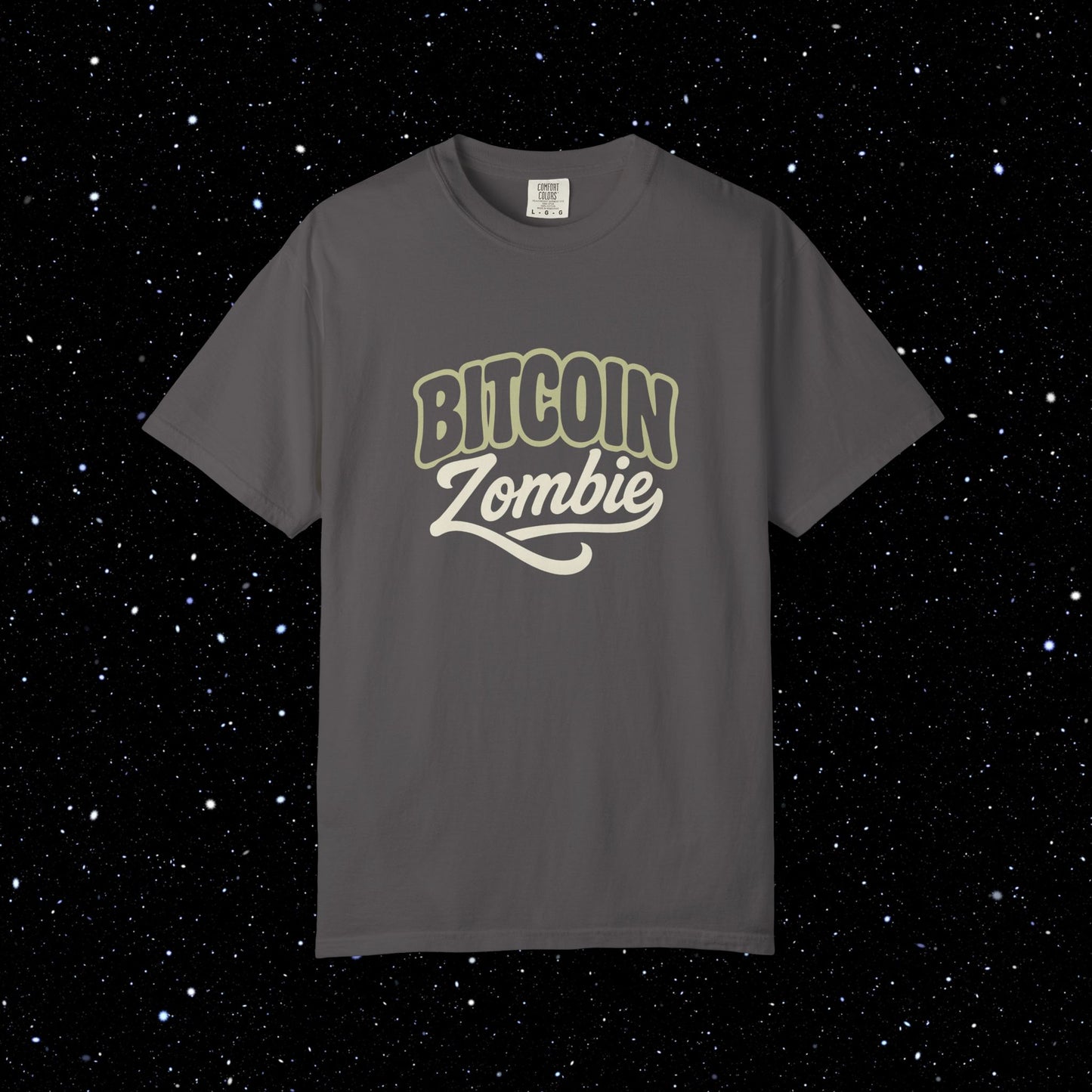 Bitcoin Zombie Typography Tee