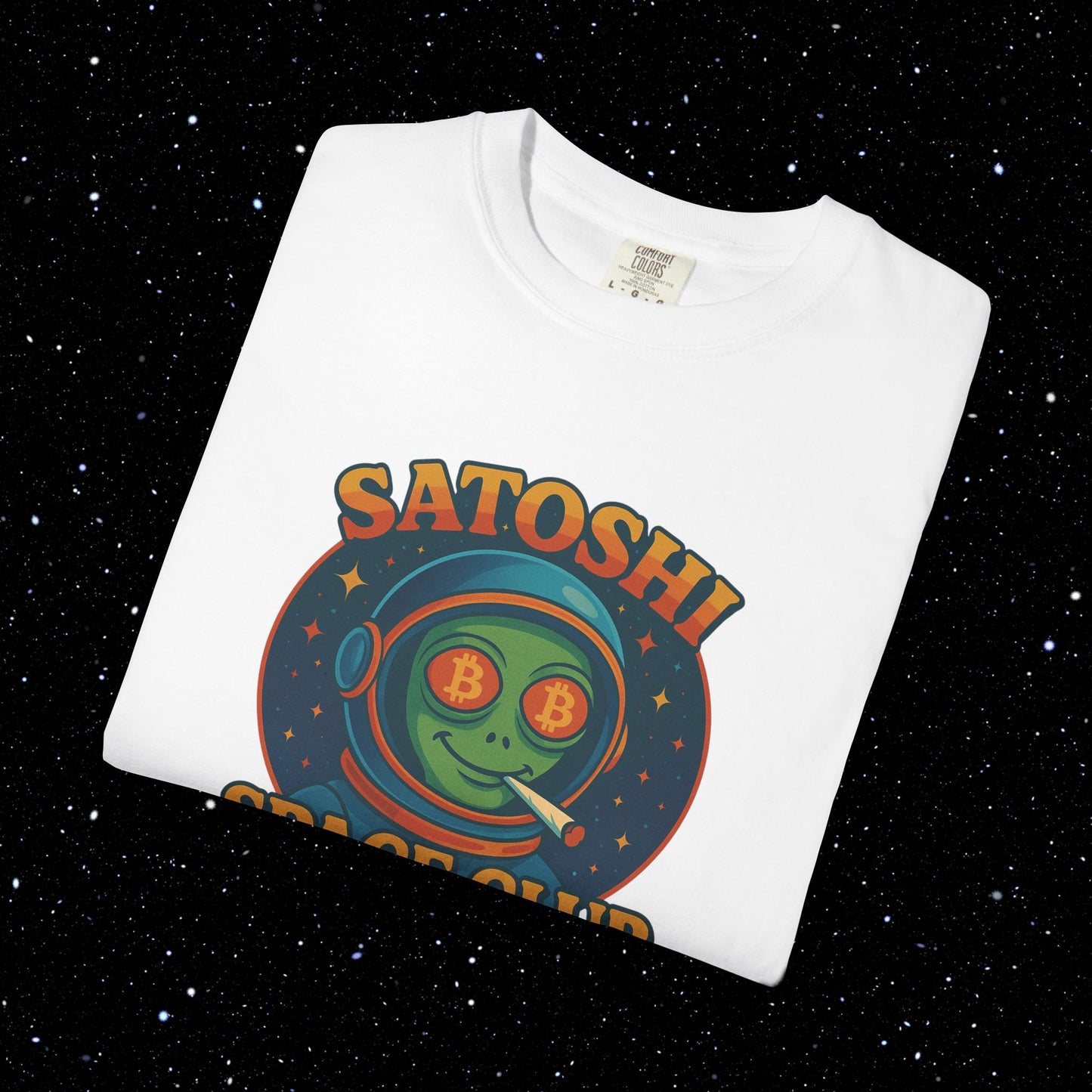 Satoshi Space Club - High on Bitcoin Tee Shirt