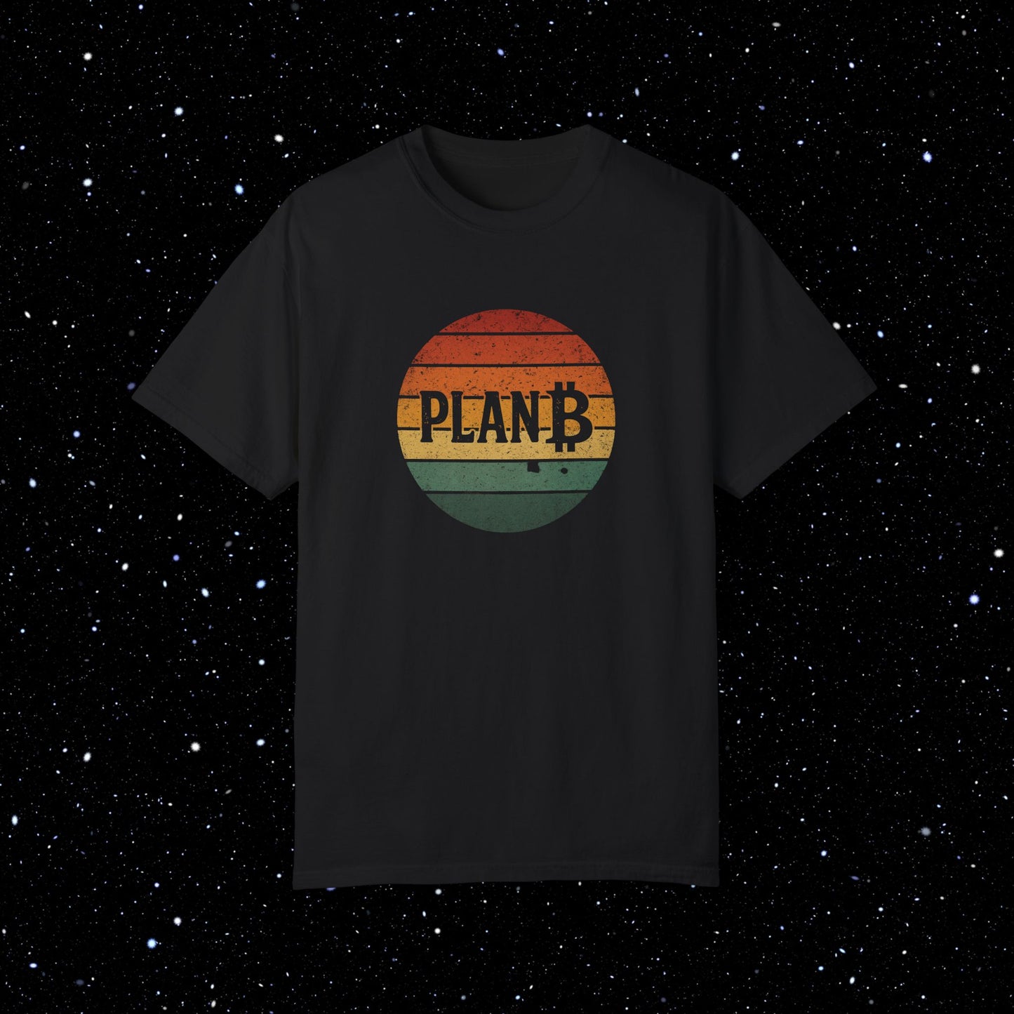 Plan ₿ Grunge Sunset Comfort Colors Tee Shirt