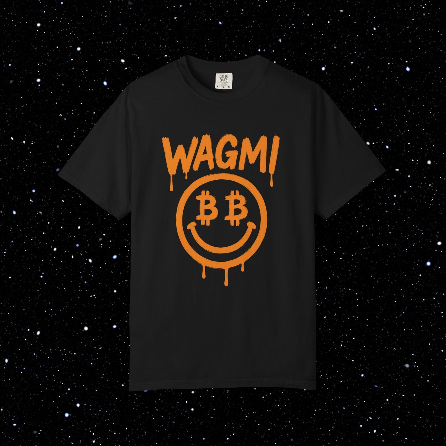 WAGMI Smiley Drip - Bitcoin Tee Shirt