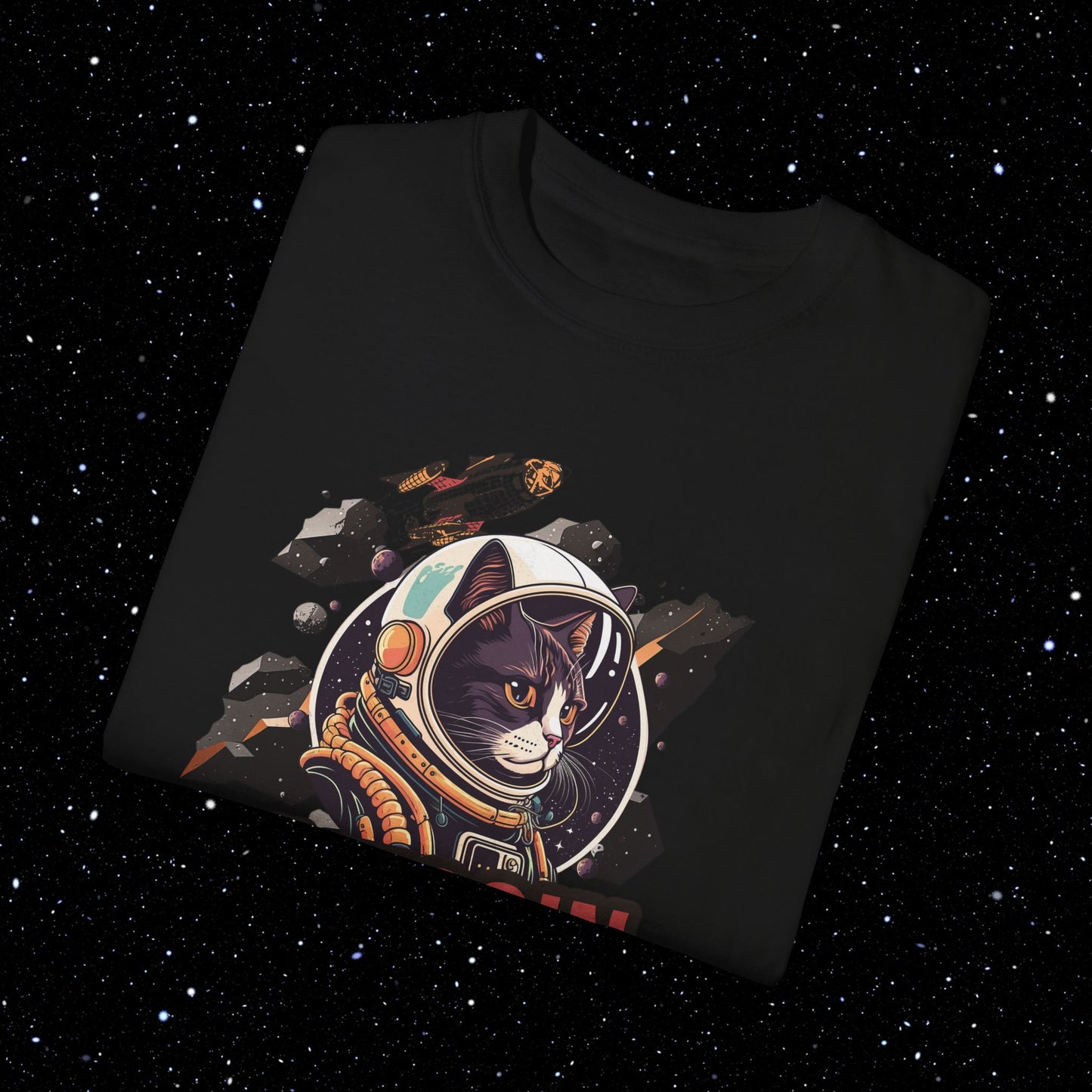 Bitcoin Catstronaut Comfort Colors Tee Shirt