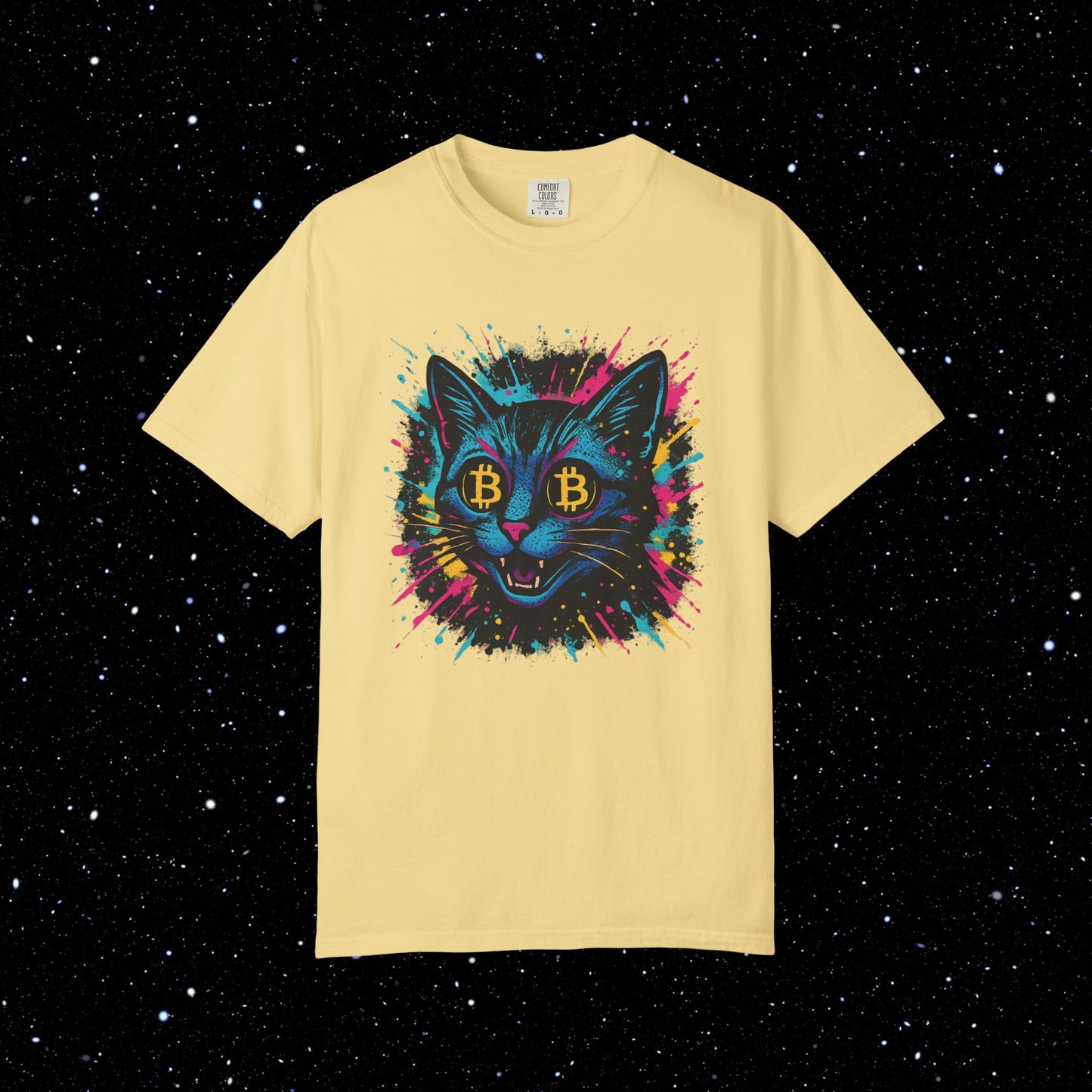 Catoshi Splatter Bitcoin Tee