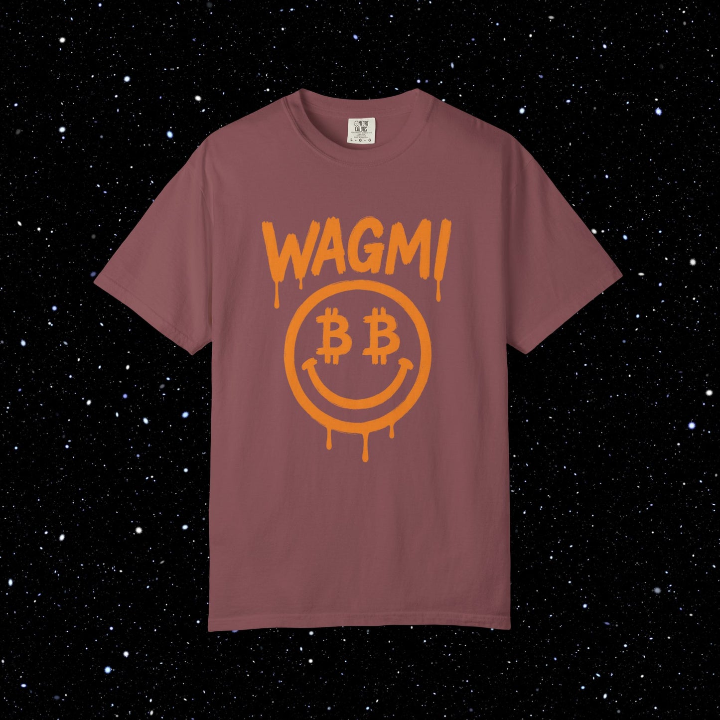 WAGMI Smiley Drip - Bitcoin Tee Shirt